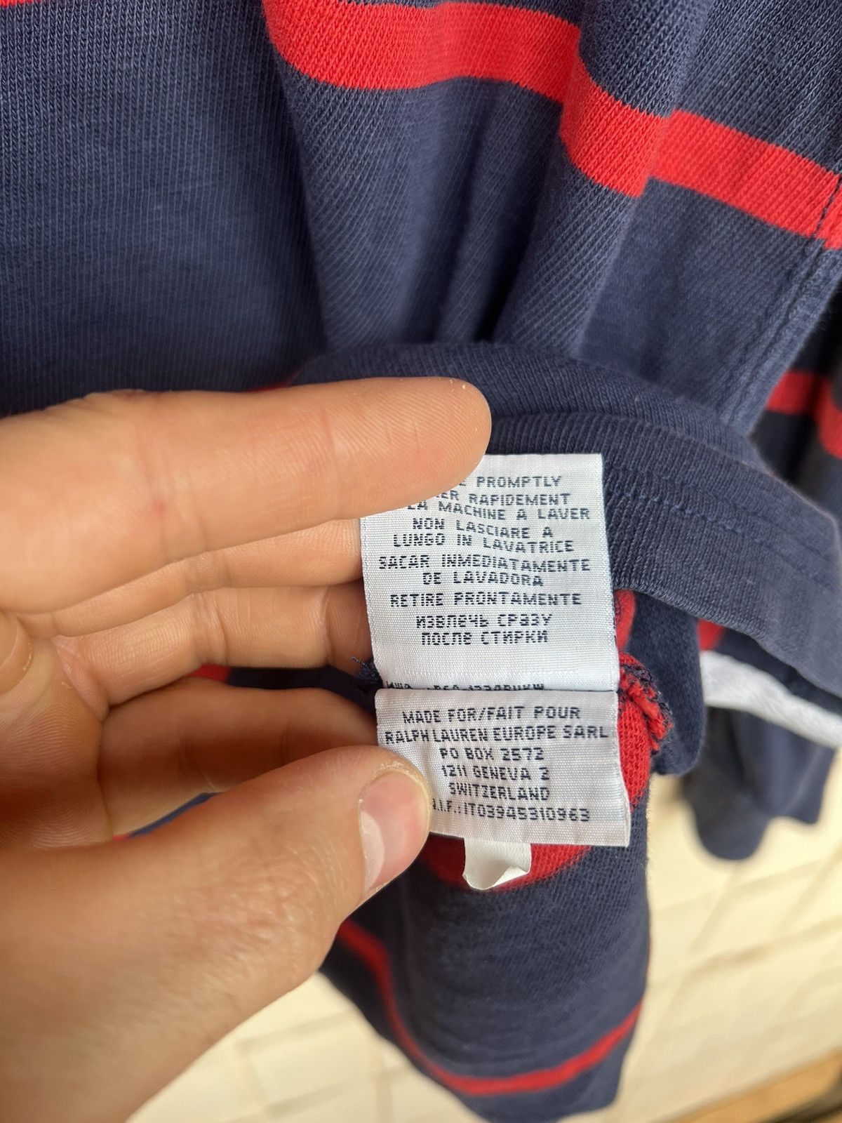 Polo Ralph Lauren Vintage 90s Polo Ralph Lauren Rugby Long Sleeve Shirt Size US S / EU 44-46 / 1 - 12 Thumbnail