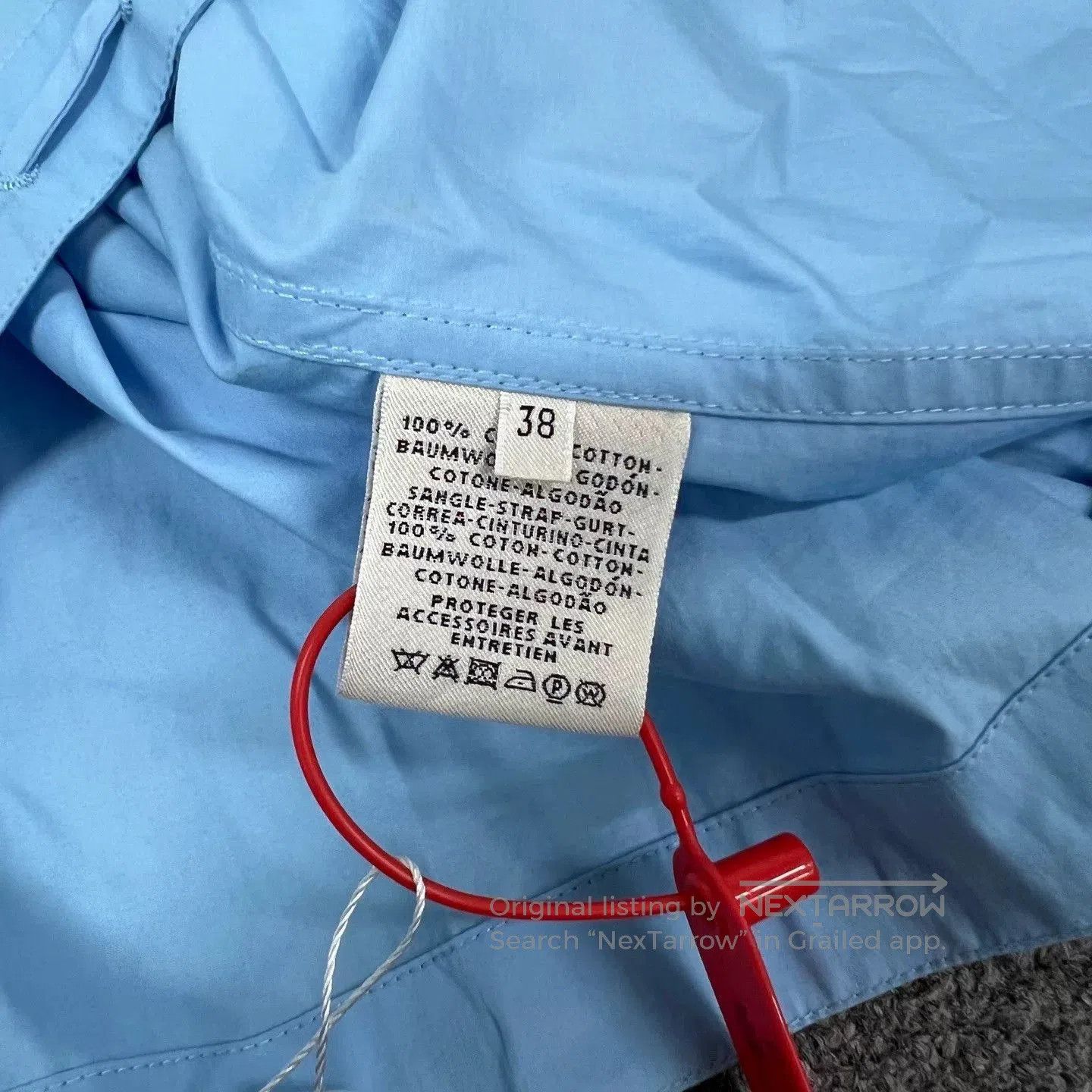 Hermes Hermes Showpiece Blue Top Size 38. Size S / US 4 / IT 40 - 5 Thumbnail