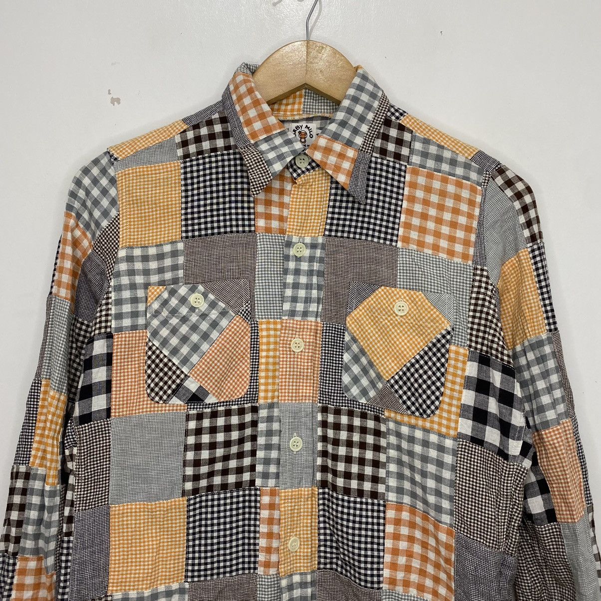 Bape Baby Milo Patchwork Button Down Size L / US 10 / IT 46 - 3 Thumbnail