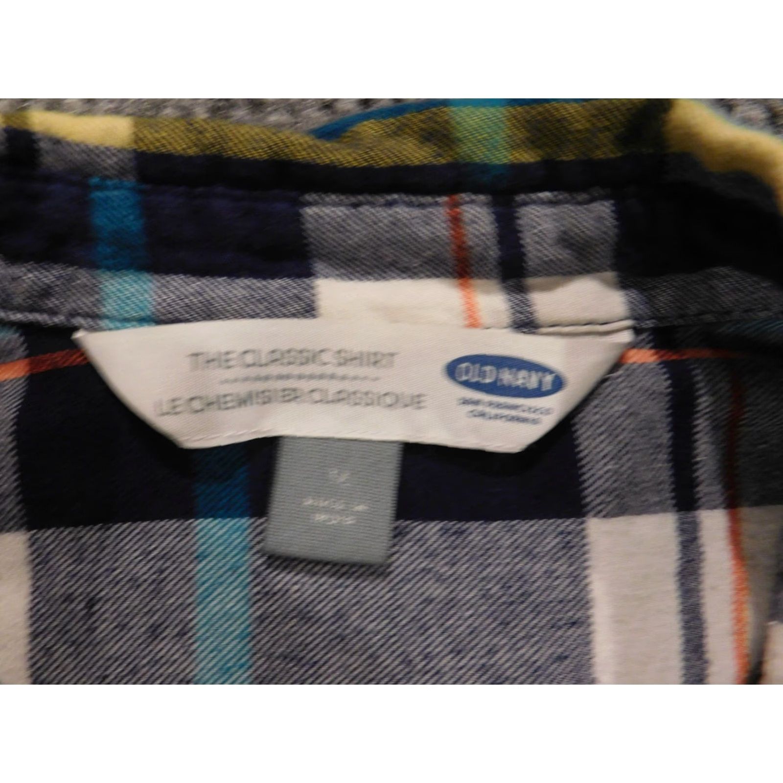 Old Navy Old Navy Womens Button-Up Shirt Flannel Blue Medium Plaid Casual Button Front Size M / US 6-8 / IT 42-44 - 7 Thumbnail