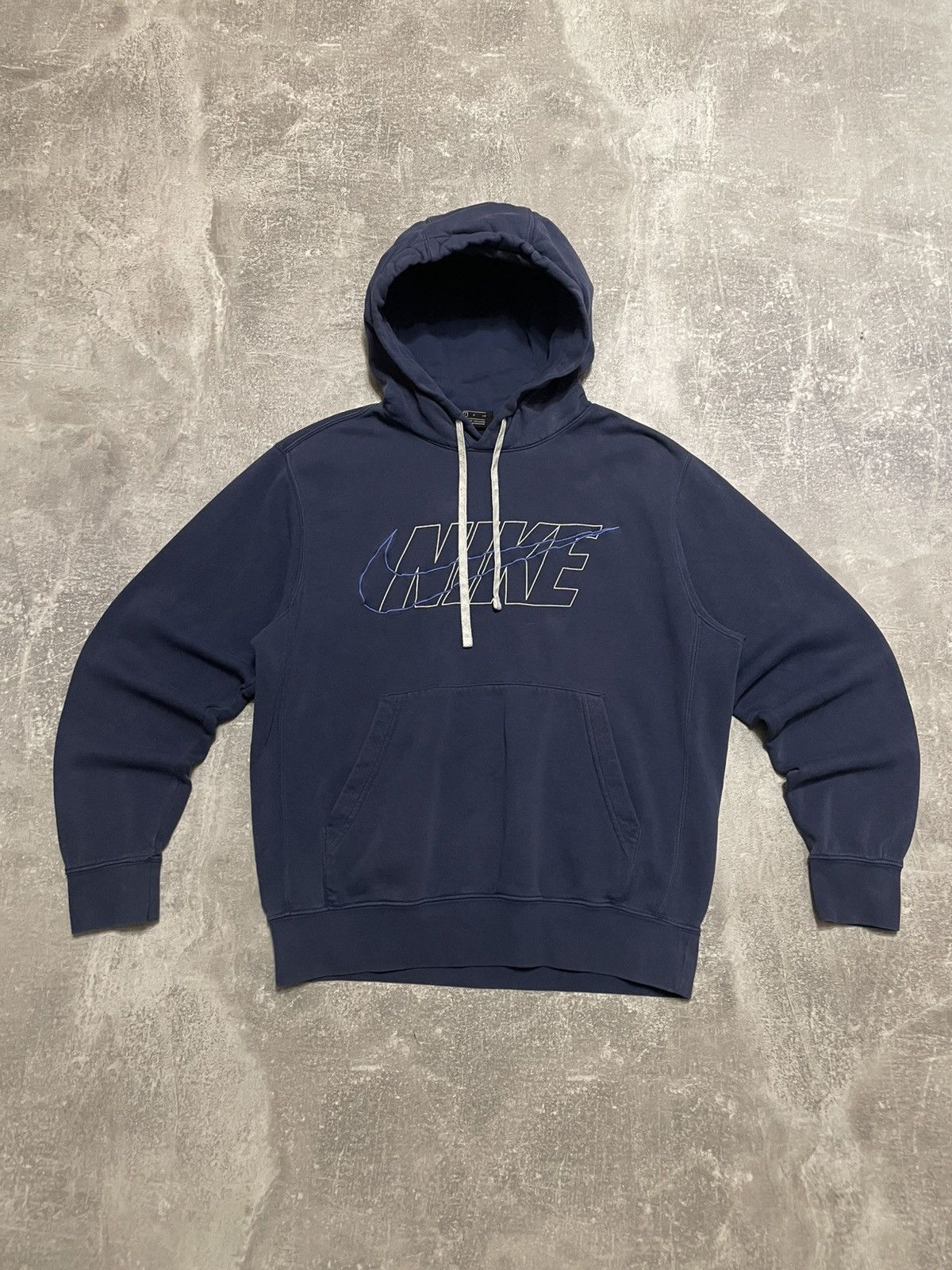 Nike × Vintage Vintage Nike Swoosh Logo Hoodie Pullover Y2K Size S Size US S / EU 44-46 / 1 - 1 Thumbnail