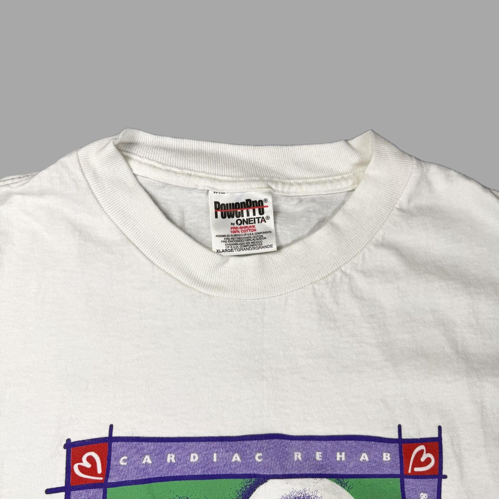 Vintage Vintage Oneita Cardiac Rehab Heart Tee XL Single-stitch Size US XL / EU 56 / 4 - 3 Thumbnail