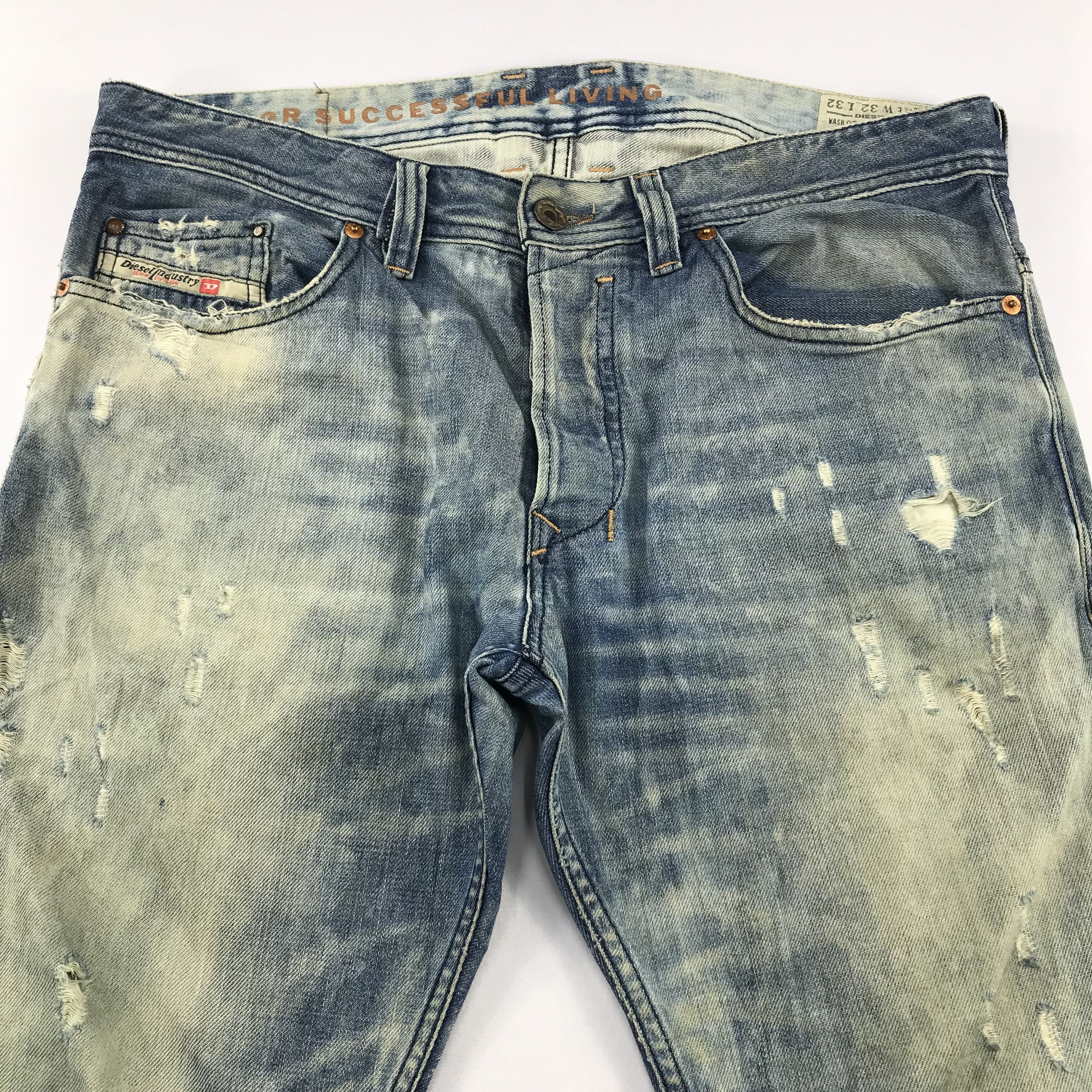 Diesel Diesel Safado Light Distress Denim Jeans KJ3458 Size US 32 / EU 48 - 3 Thumbnail