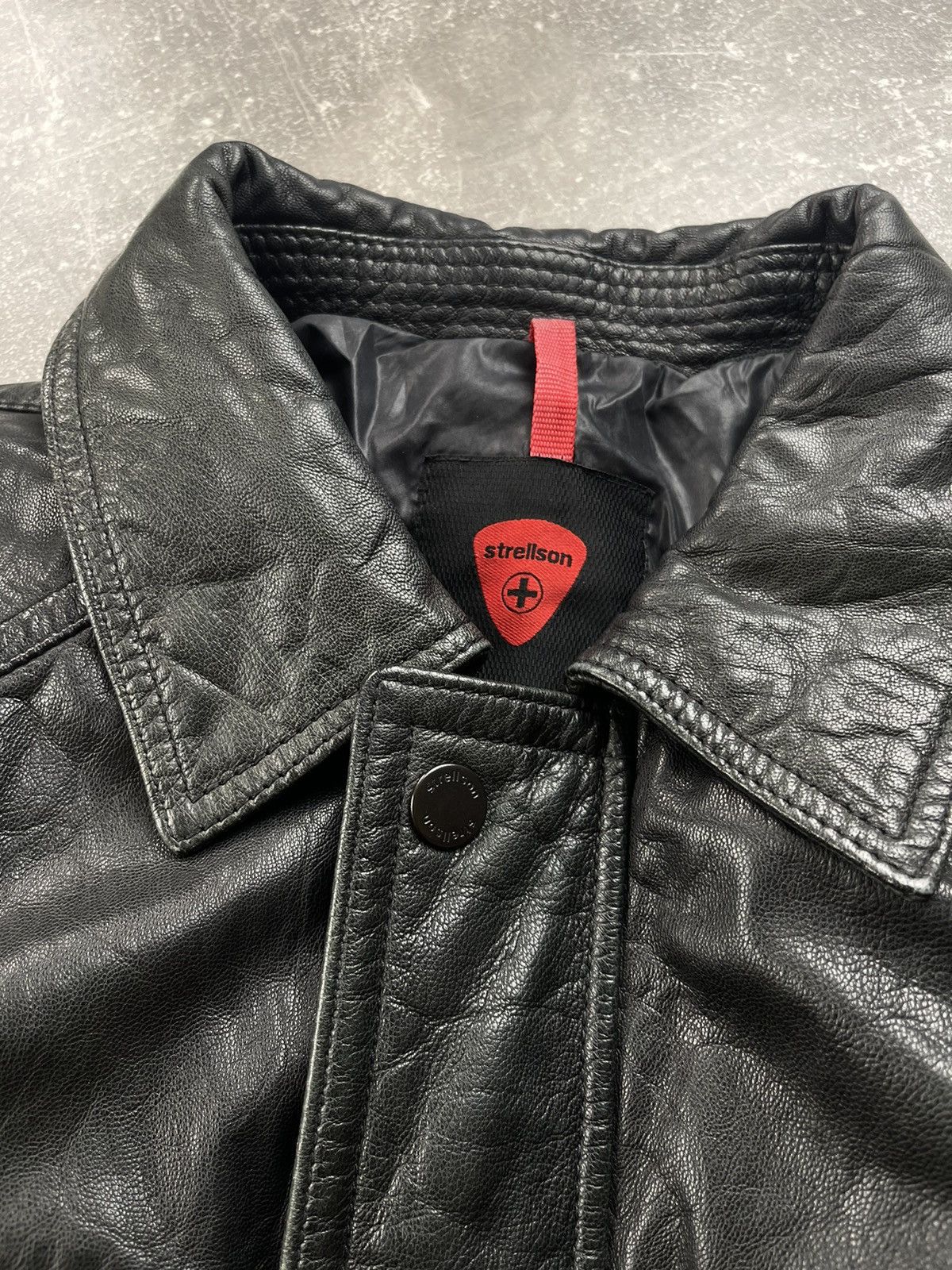 Genuine Leather × Strellson Strellson Leather Zip Biker Goal Nappa Taylor Swiss Jacket Size US S / EU 44-46 / 1 - 6 Thumbnail