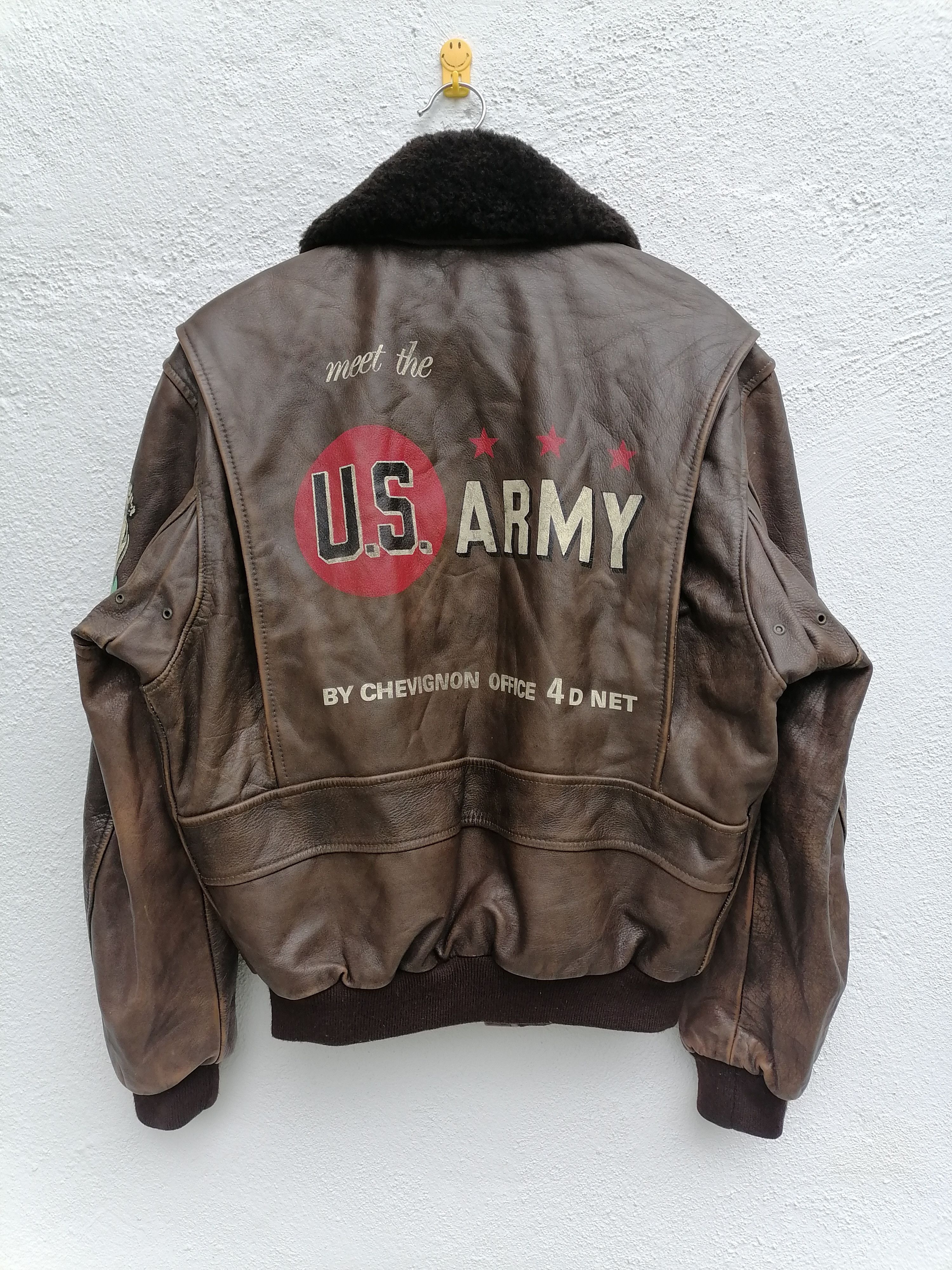 Chevignon Vintage Chevignon G-1 Leather Bomber Jackets Size US M / EU 48-50 / 2 - 15 Thumbnail