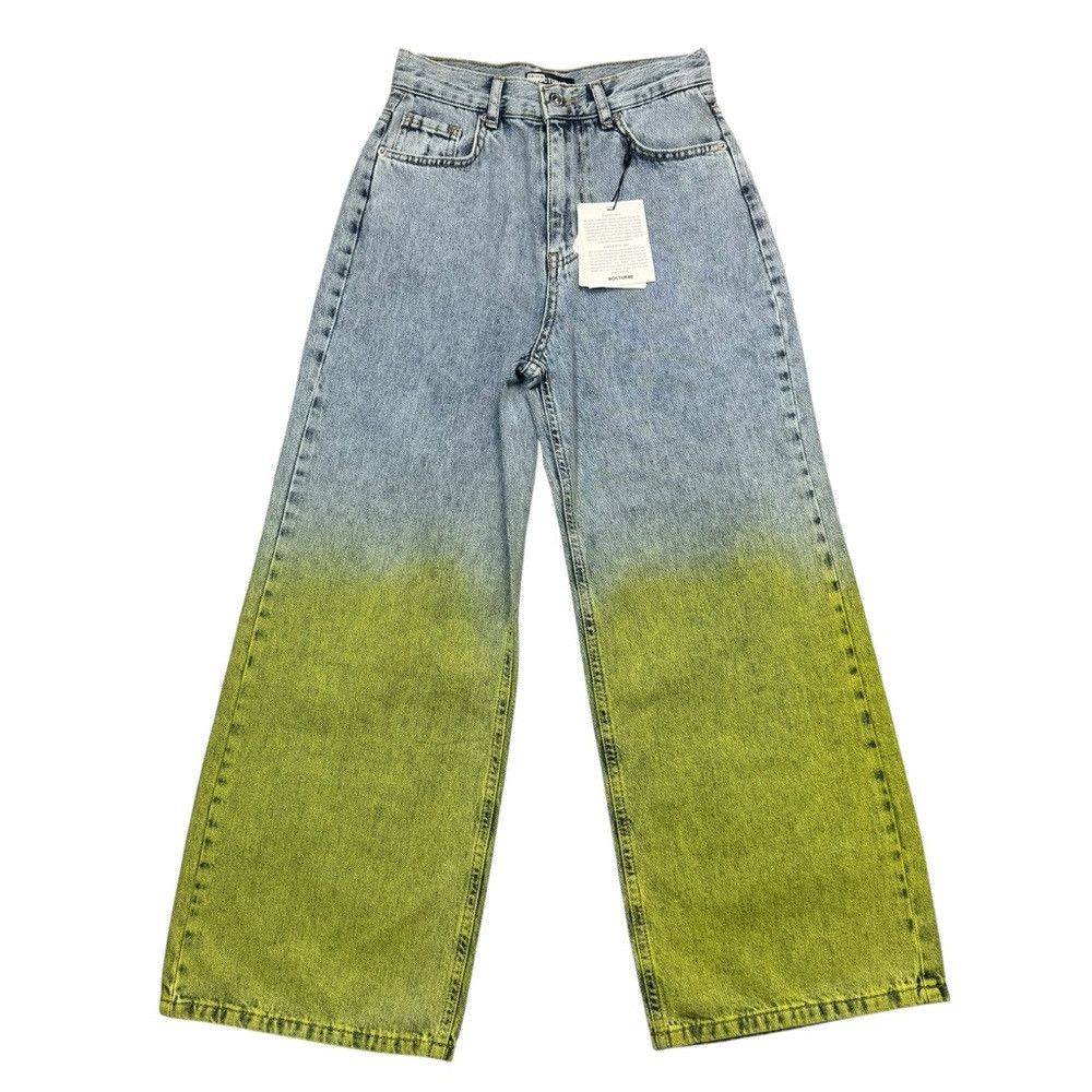 NOCTURNE NWT New $186 Free People Nocturne Ombre Denim Jeans Size XS Size 24" / US 00 / IT 34 - 3 Thumbnail