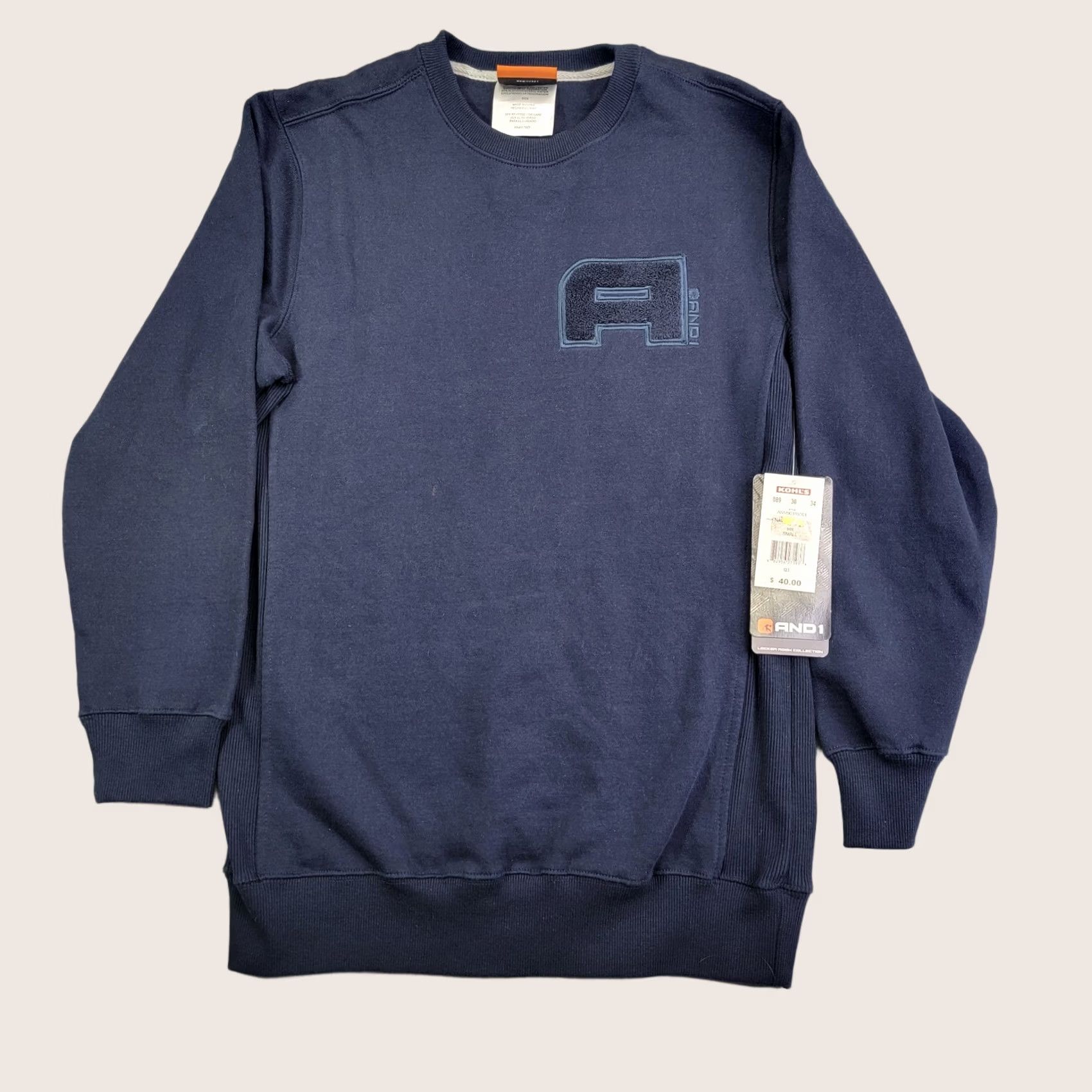 Vintage AND1 Sweatshirt Basketball Adult Small Pullover Crew Neck Logo Knit Heavyweight 70s 80s Style Shirt Mens Size US S / EU 44-46 / 1 - 1 Thumbnail