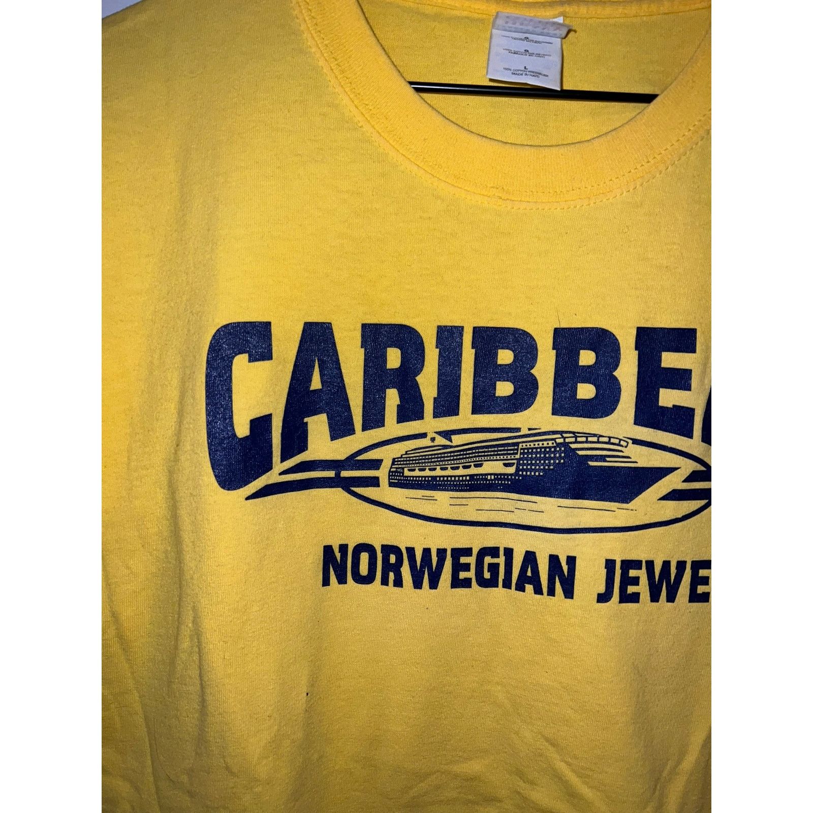 Gildan Vintage Caribbean Norwegian Jewel Shirt Ship Yacht Tee Large Size US L / EU 52-54 / 3 - 2 Thumbnail