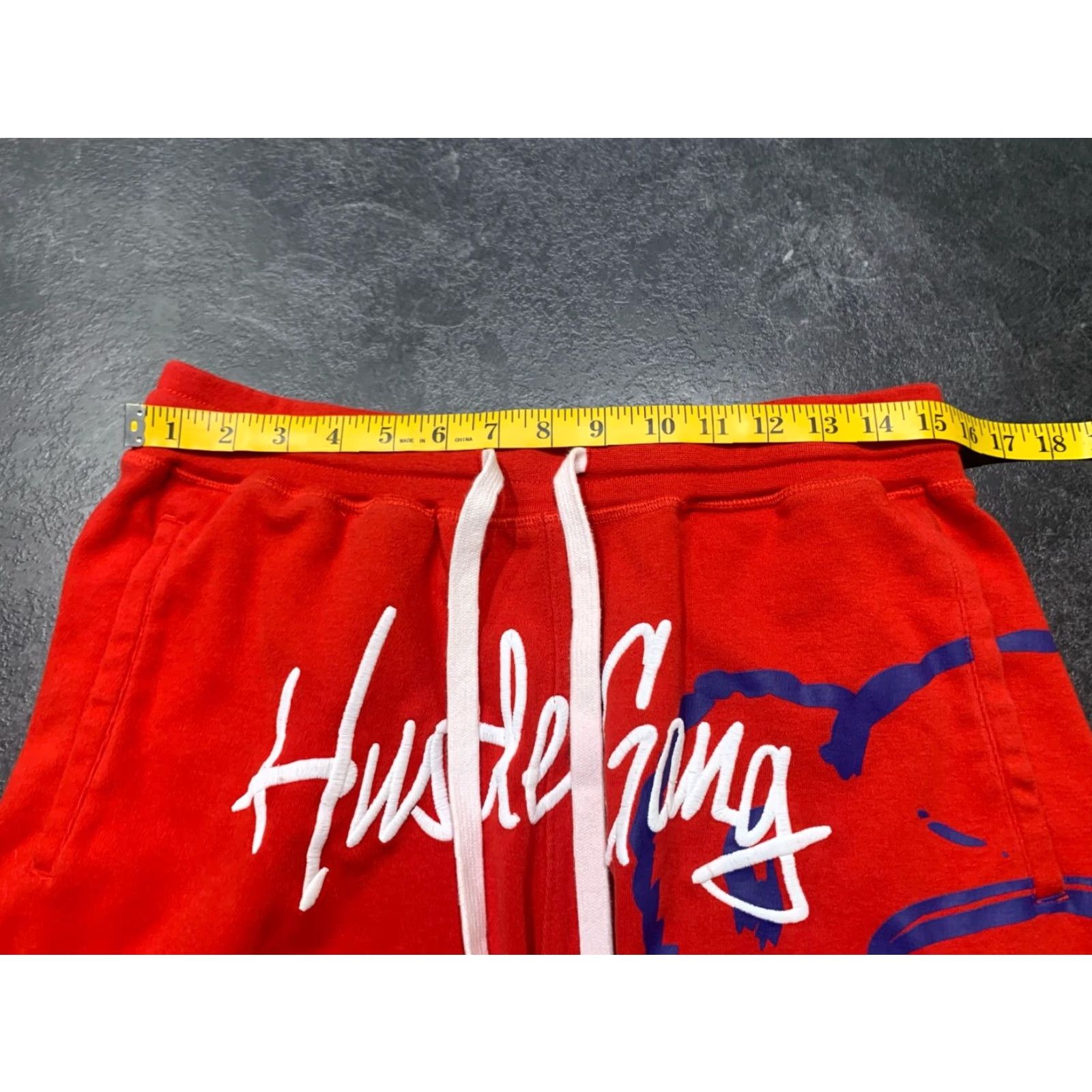 NANGA Hustle Gang Fleece Shorts Mens Large Red Sweat Size US 33 - 6 Thumbnail