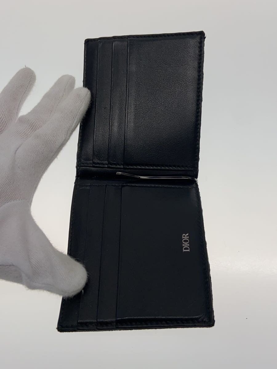 Dior Dior Homme Monogram Canvas Bi-Fold Wallet Black Size ONE SIZE - 4 Thumbnail