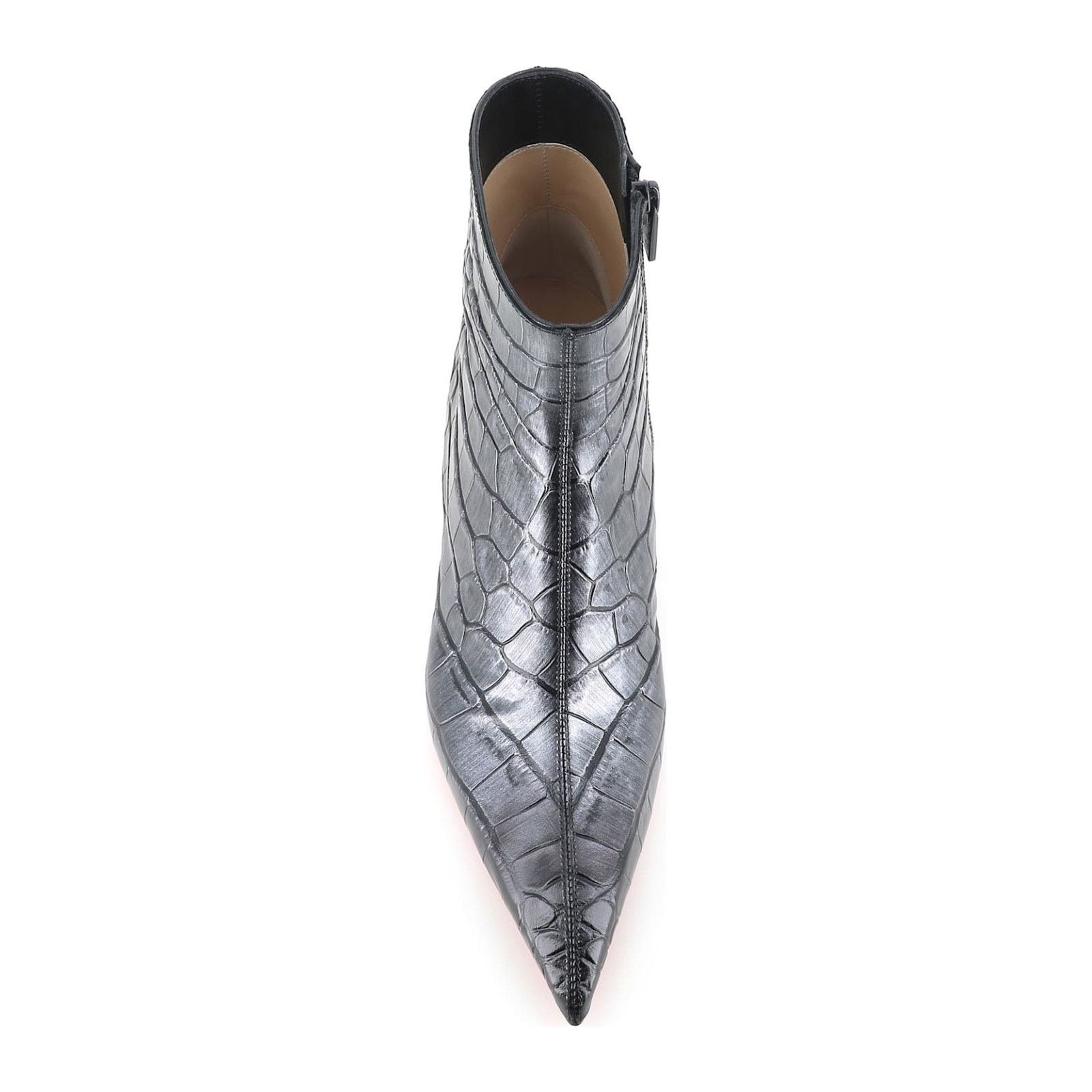 Christian Louboutin Christian Louboutin Condora Booty 55 Black Silver Croc Ali Size US 8 / IT 38 - 9 Thumbnail