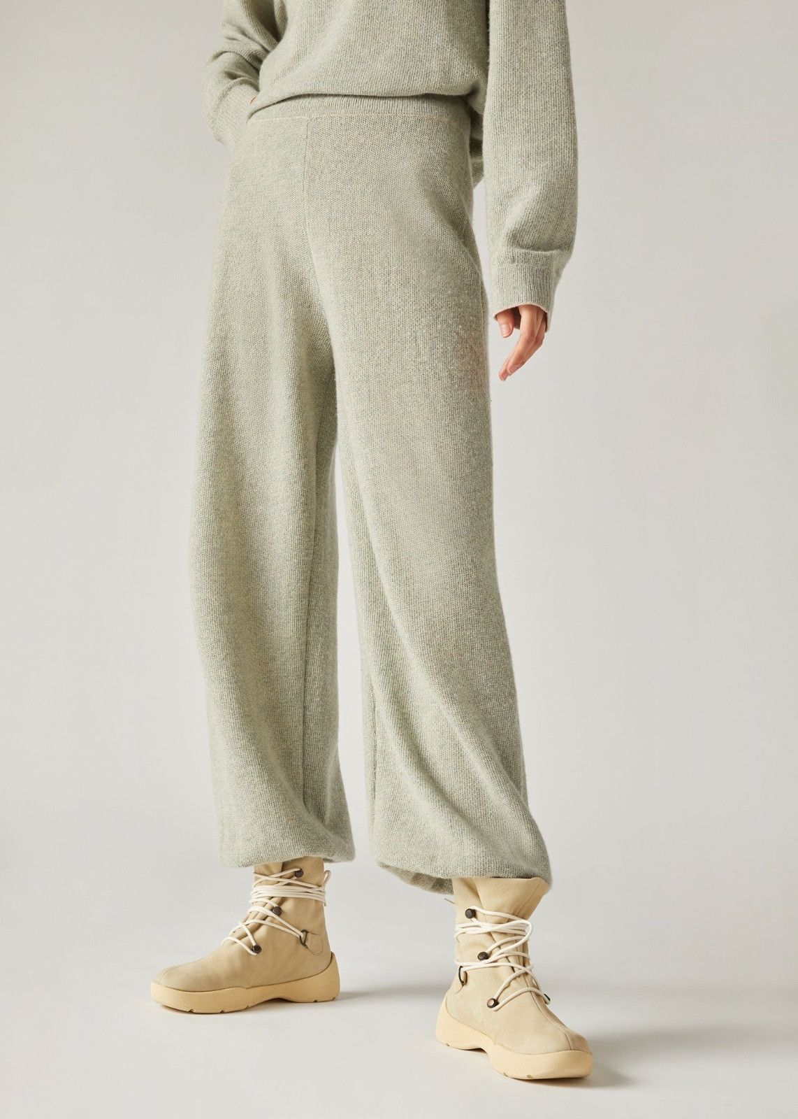 Loro Piana o1srvl11e0824 Lago Agnel Jacquard Pants in Light Green Size 26" / US 2 / IT 38 - 2 Thumbnail