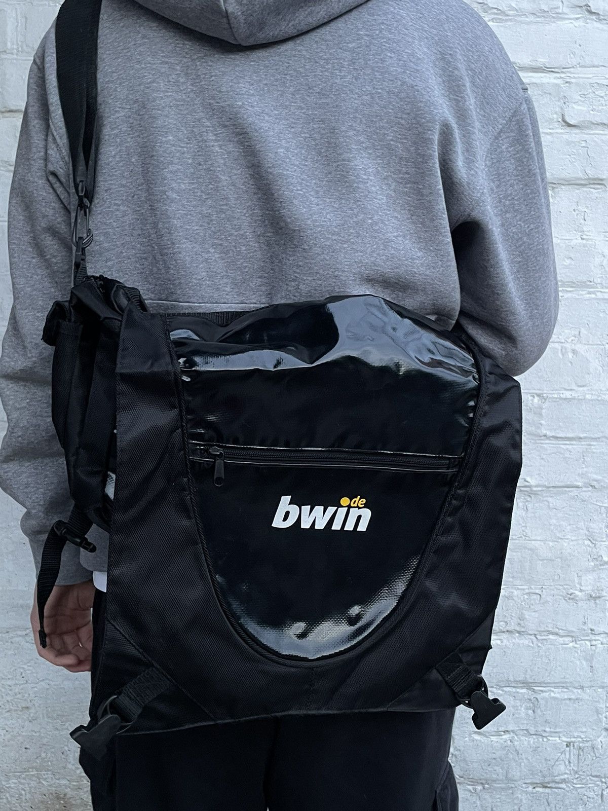 Other 🔥 VINTAGE MESSENGER BAG Y2K CROSSBODY DRILL BLOKECORE 🔥 Size ONE SIZE - 7 Thumbnail