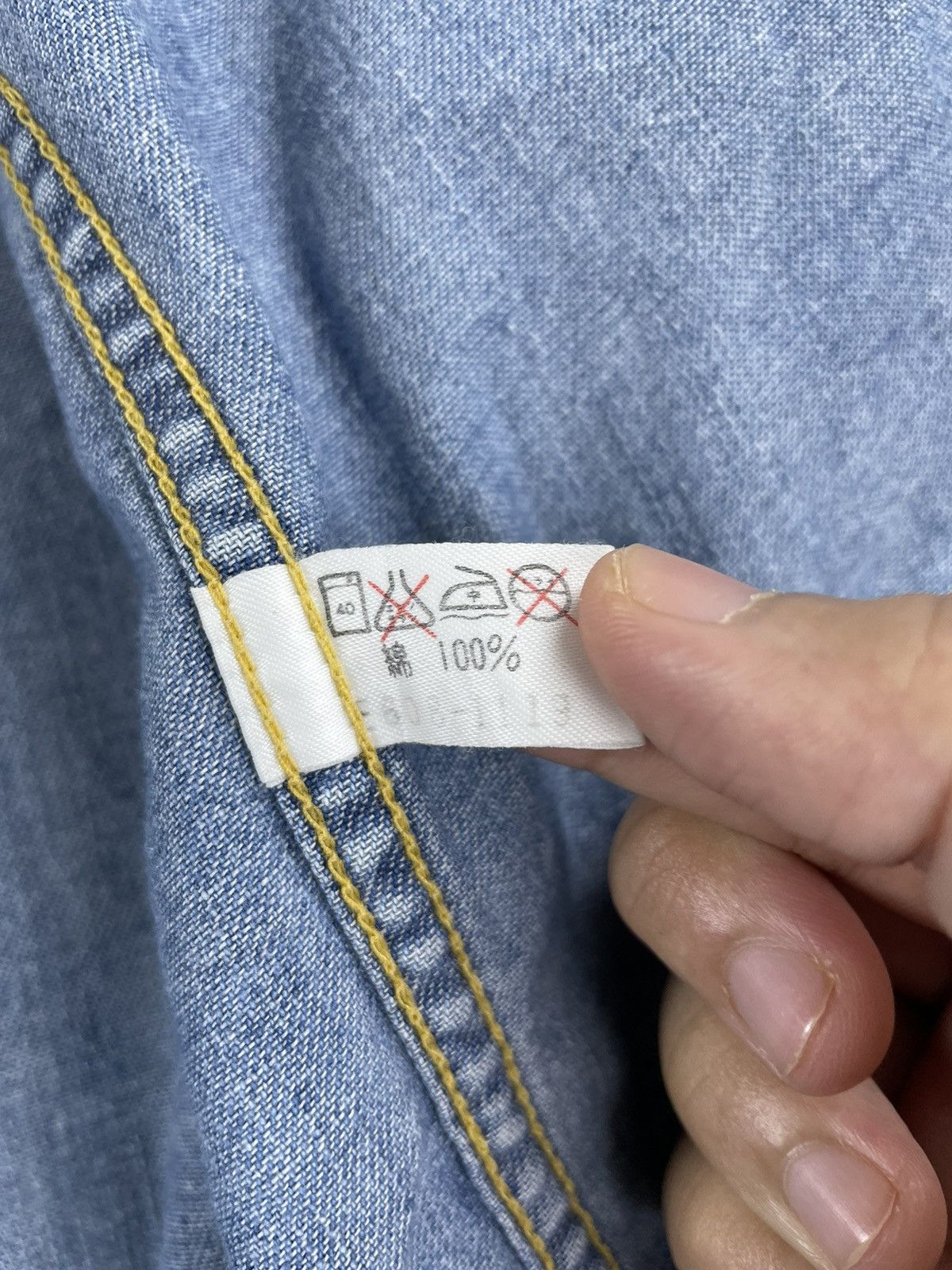 Edwin × Lee × Vintage LEE X EDWIN Vintage Western Union Made Denim Button Ups Size US L / EU 52-54 / 3 - 9 Thumbnail