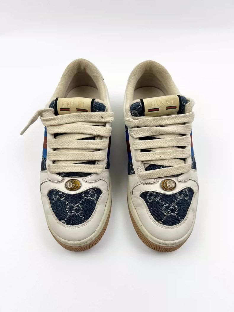 Gucci Gucci Denim Sneakers 37.5 Size 98% New-2505 Size US 7.5 / EU 40-41 - 3 Thumbnail