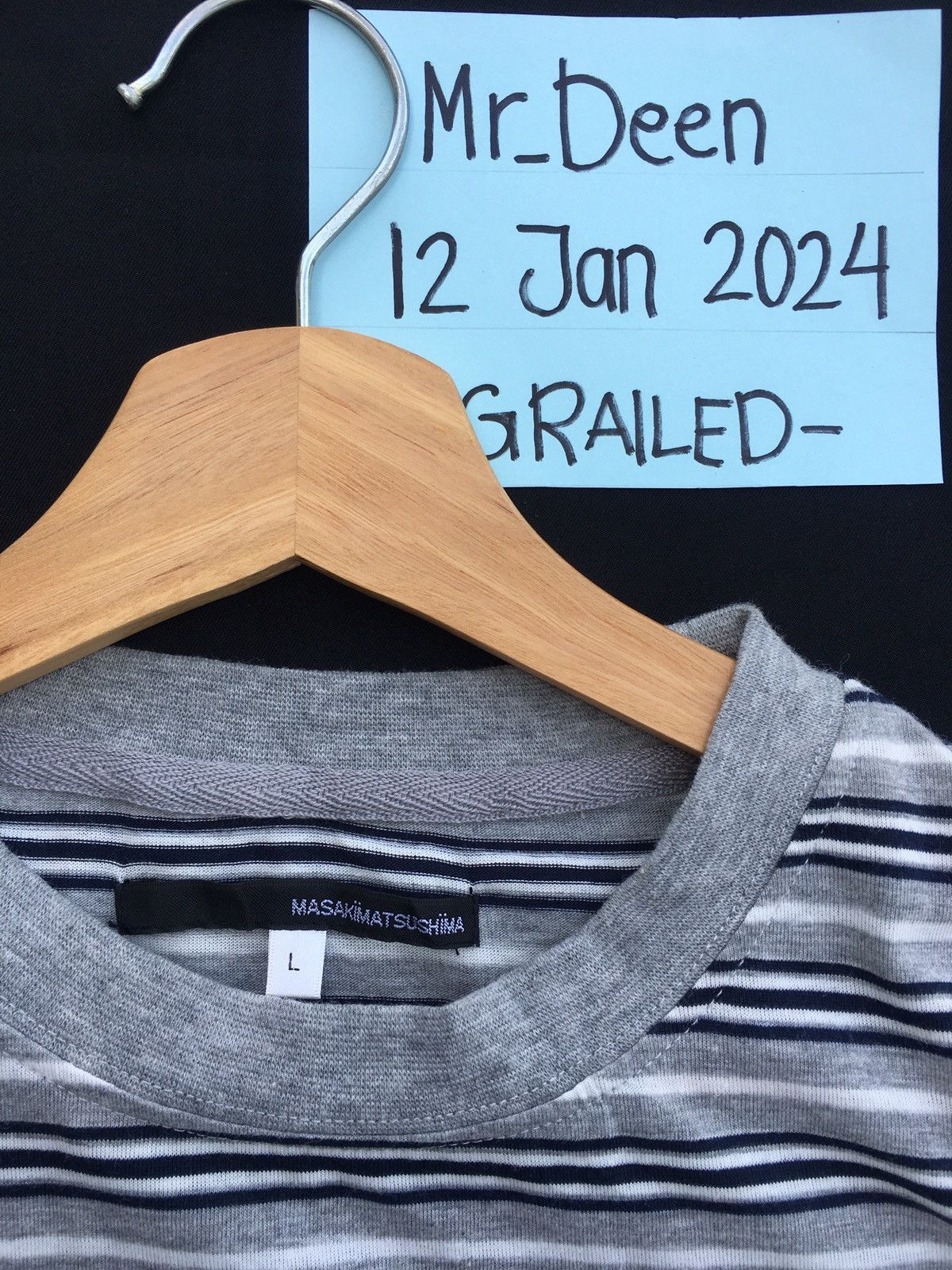 Masaki Matsushima Rare Vintage Masaki Matsushima Stripes Tshirt Size US L / EU 52-54 / 3 - 9 Thumbnail