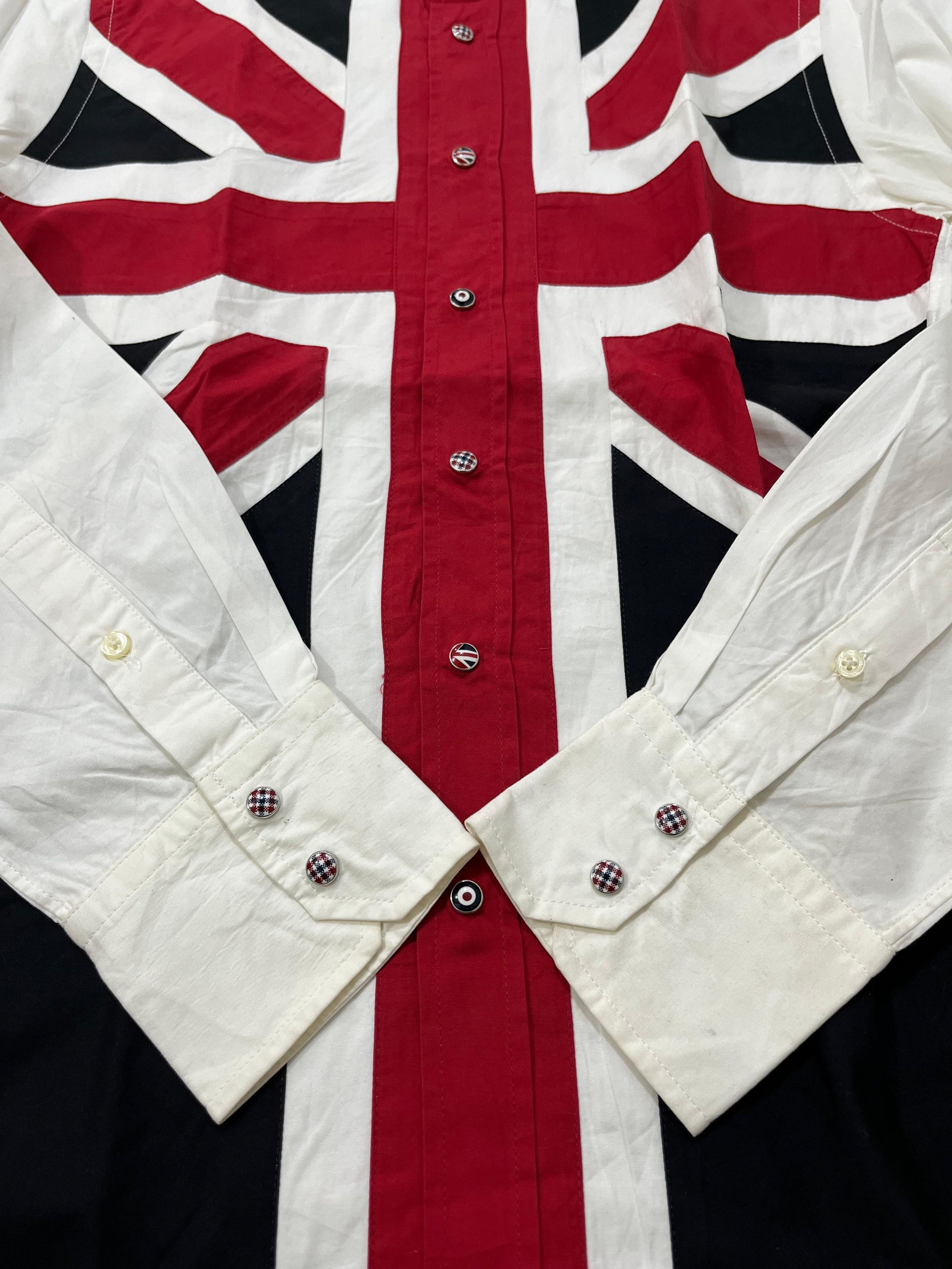 Ben Sherman 💥Rare💥Ben Sherman Reats Tailor Zazous Union Jack Shirt Size US S / EU 44-46 / 1 - 5 Thumbnail