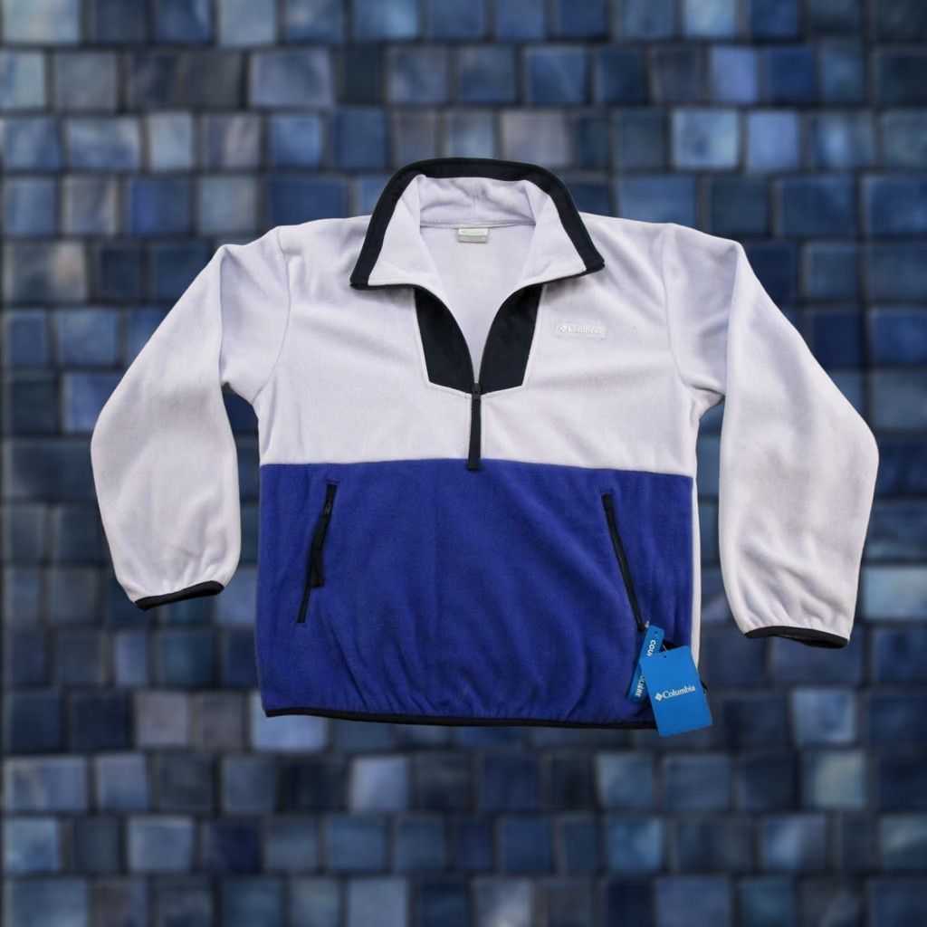 Vintage Columbia 1/2 Zip Fleece Pullover Womens M Violet Blue NWT Jacket Fast Shipping NWT Size M / US 6-8 / IT 42-44 - 1 Thumbnail