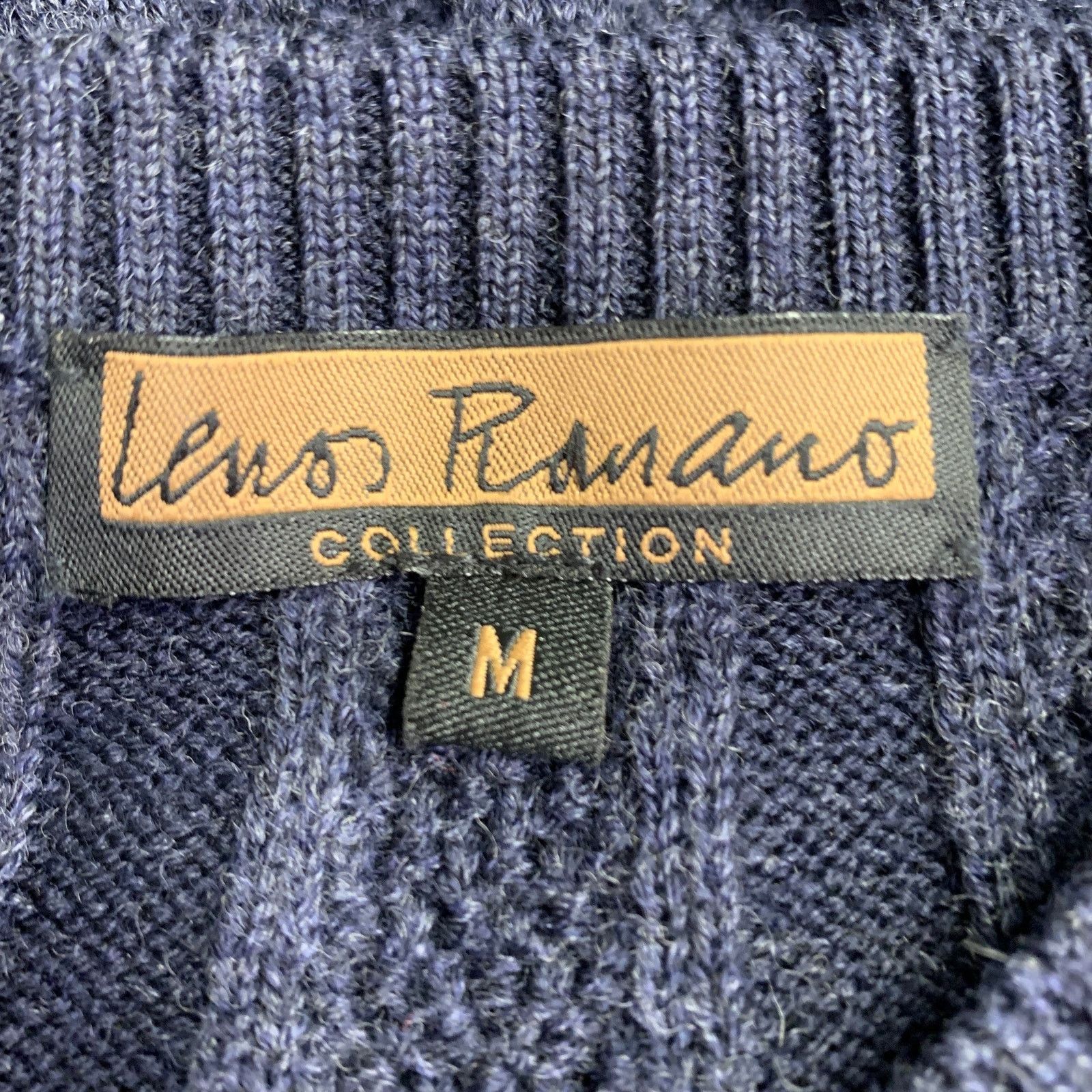 Other Size M Navy Cable Knit Merino Wool V-Neck Pullover Size US M / EU 48-50 / 2 - 4 Thumbnail
