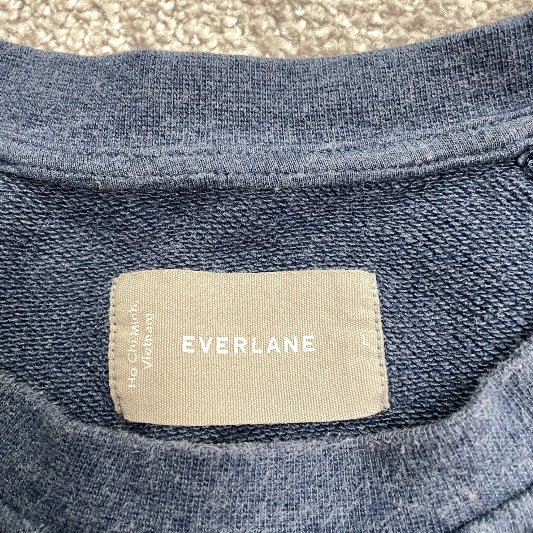 Everlane VINTAGE Everlane Pullover Sweatshirt Men Large Blue Crew Neck Casual Preppy All Seasons Size US L / EU 52-54 / 3 - 4 Thumbnail