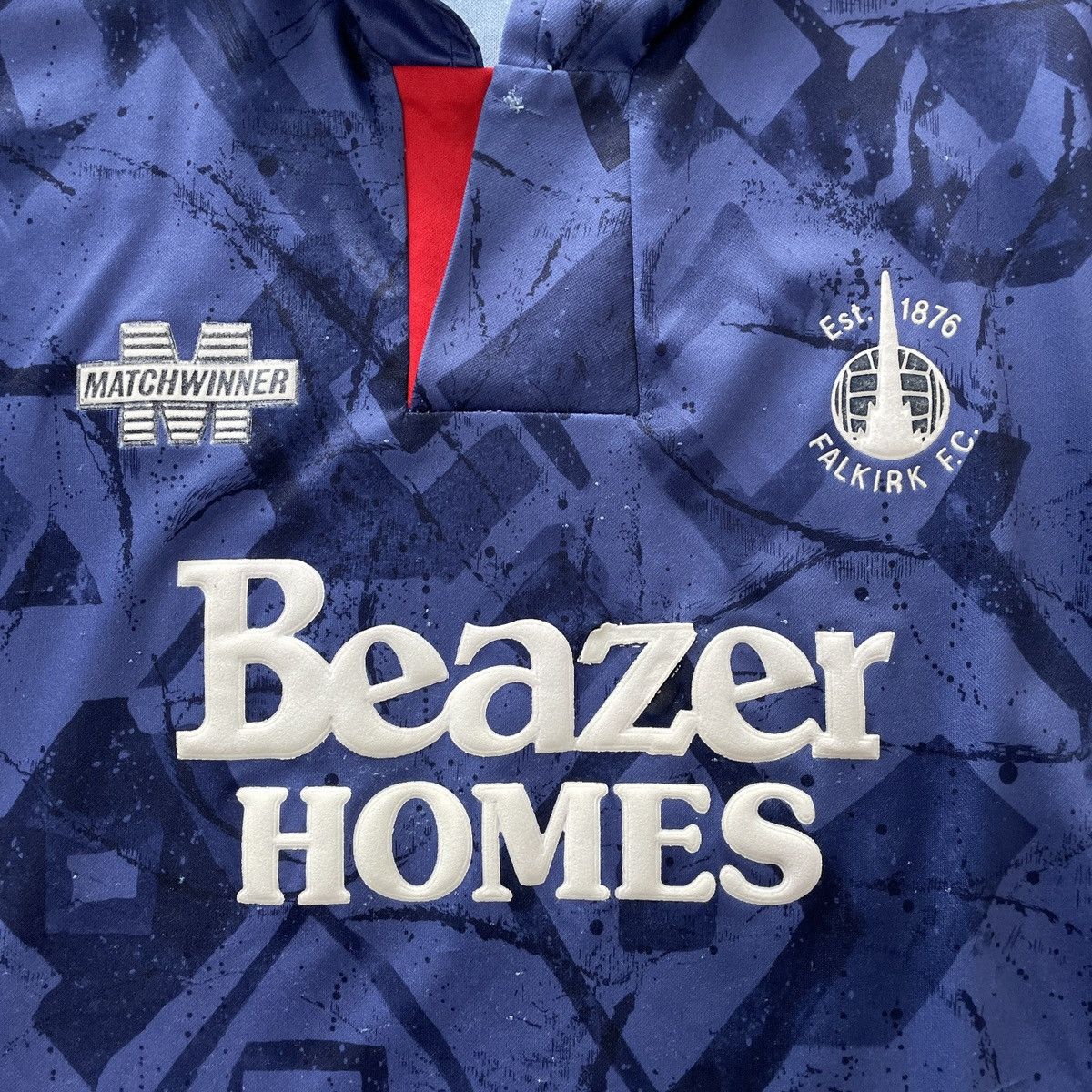 Vintage Vintage Falkirk FC Home Matchwinner Jersey Shirt 1995/1996 Size US XS / EU 42 / 0 - 6 Thumbnail
