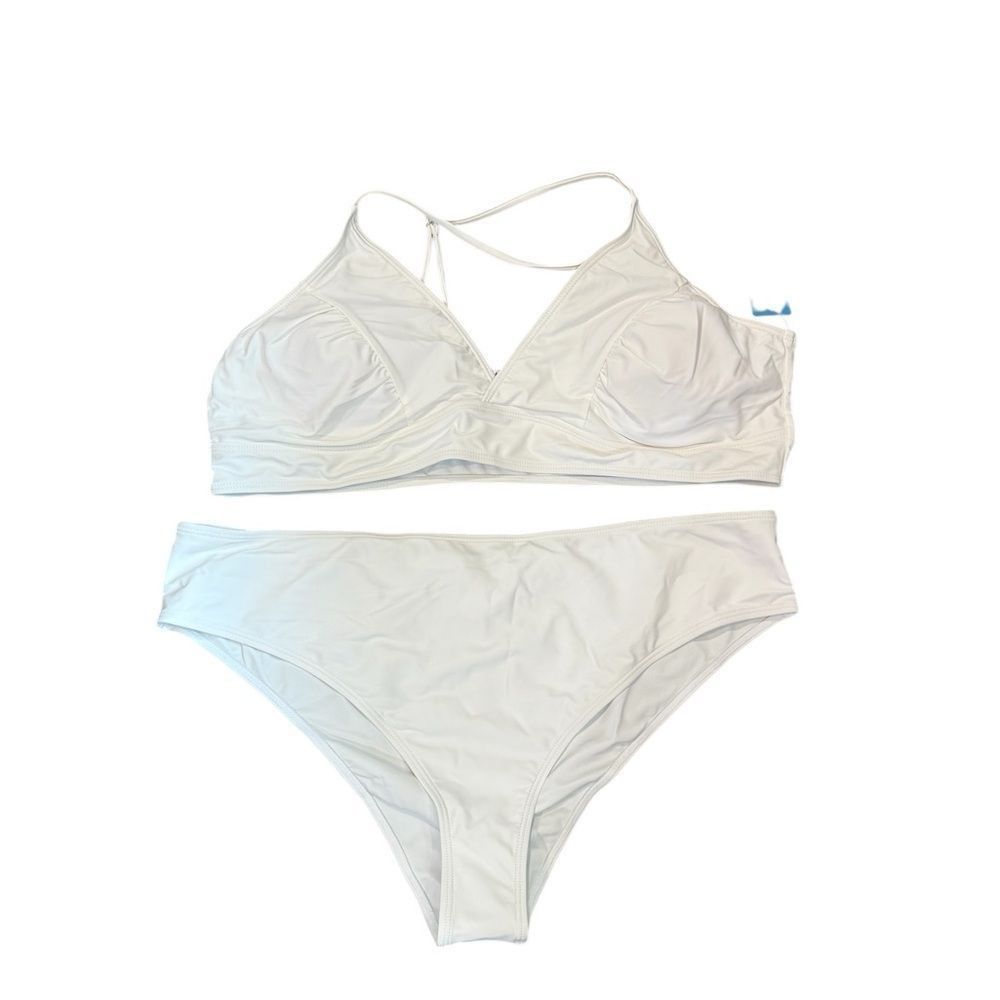 Other Aolro Elegant White Bikini Set Size 3XL / US 20-22 - 1 Thumbnail