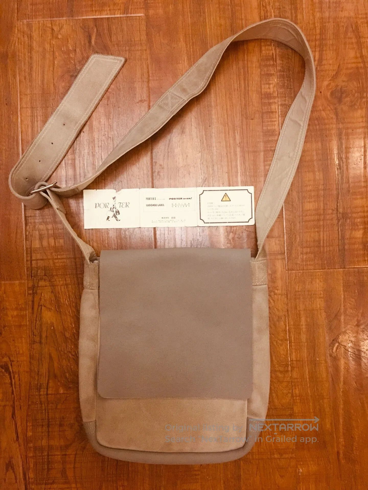 Japanese Brand Porter Suede Shoulder Bag. Size ONE SIZE - 1 Thumbnail