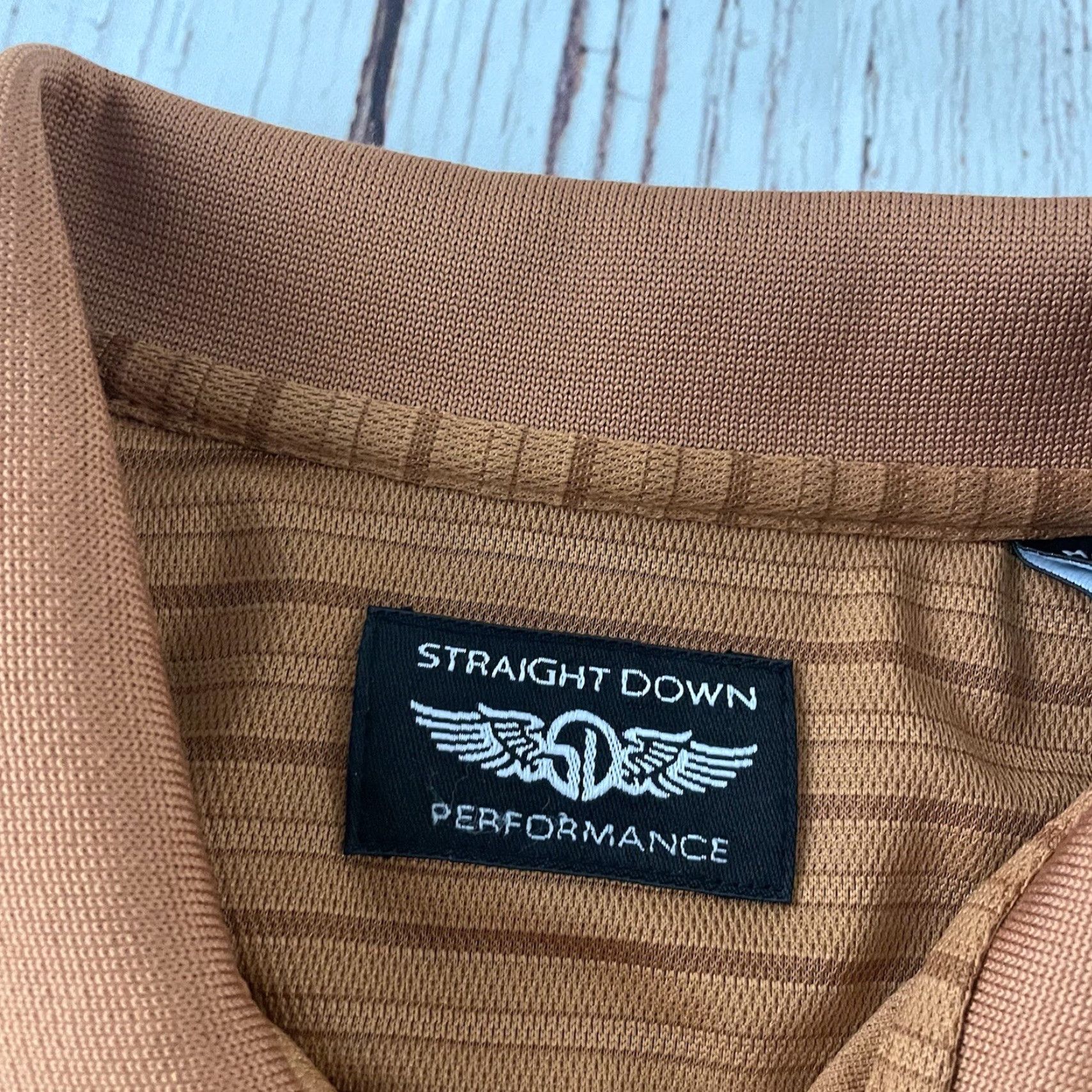 Vintage Straight Down Polo Shirt Mens Medium Brown Short Sleeve Performance Eldorado Shirt Size US M / EU 48-50 / 2 - 4 Thumbnail