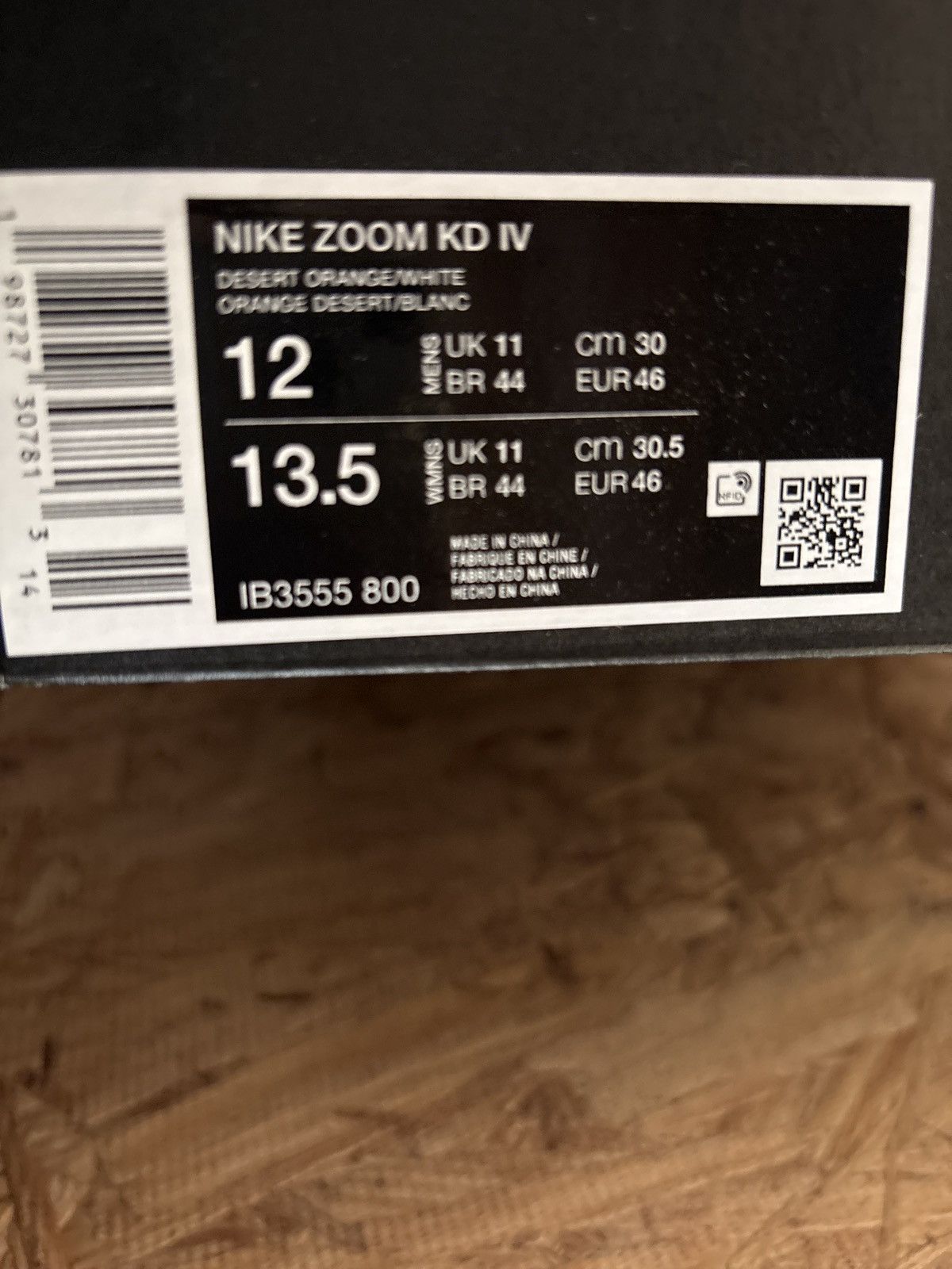 Nike Nike KD 4 Texas Longhorns Size 12 Mens Size US 12 / EU 45 - 6 Thumbnail