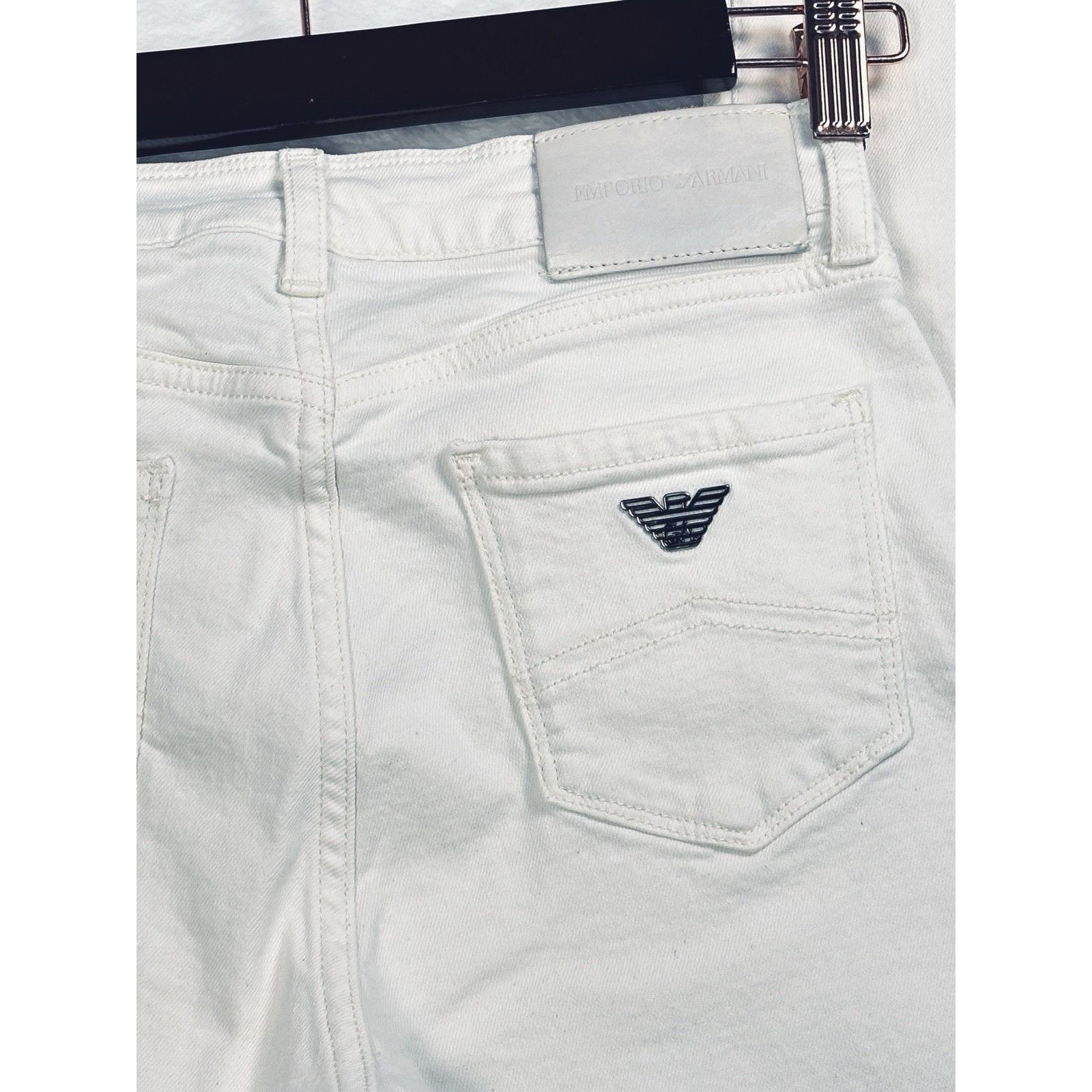 Emporio Armani Emporio Armani White Skinny Jeans Sz 25 Stretch Denim Slim Size 25" / US 0 / IT 36 - 8 Thumbnail