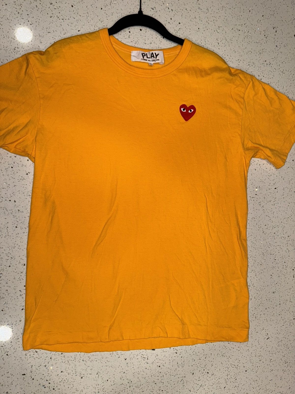 Comme des Garcons Comme Des Garcons Orange Heart Tee Size US XL / EU 56 / 4 - 1 Thumbnail