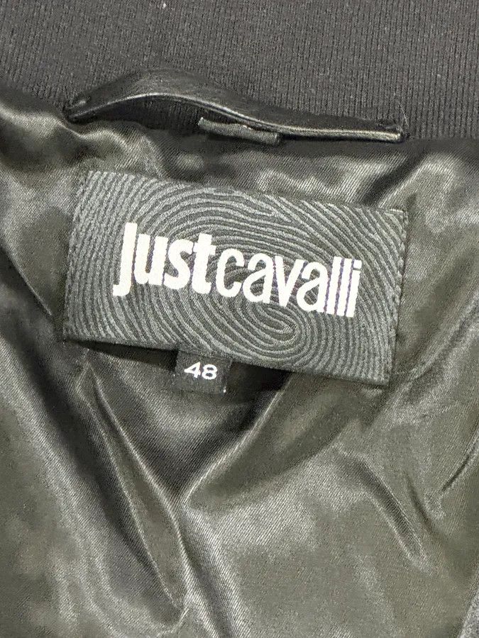 Just Cavalli 2010s Cavalli Black Studded Star Bomber Jacket Size US M / EU 48-50 / 2 - 12 Thumbnail