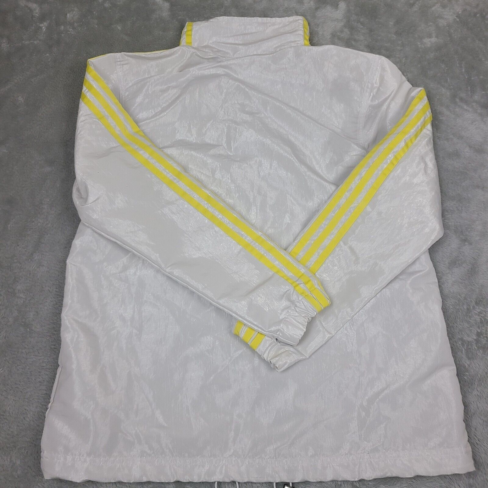 Adidas Adidas Womens yellow white full zip jacket 3 stripes size X- Size XS / US 0-2 / IT 36-38 - 9 Thumbnail