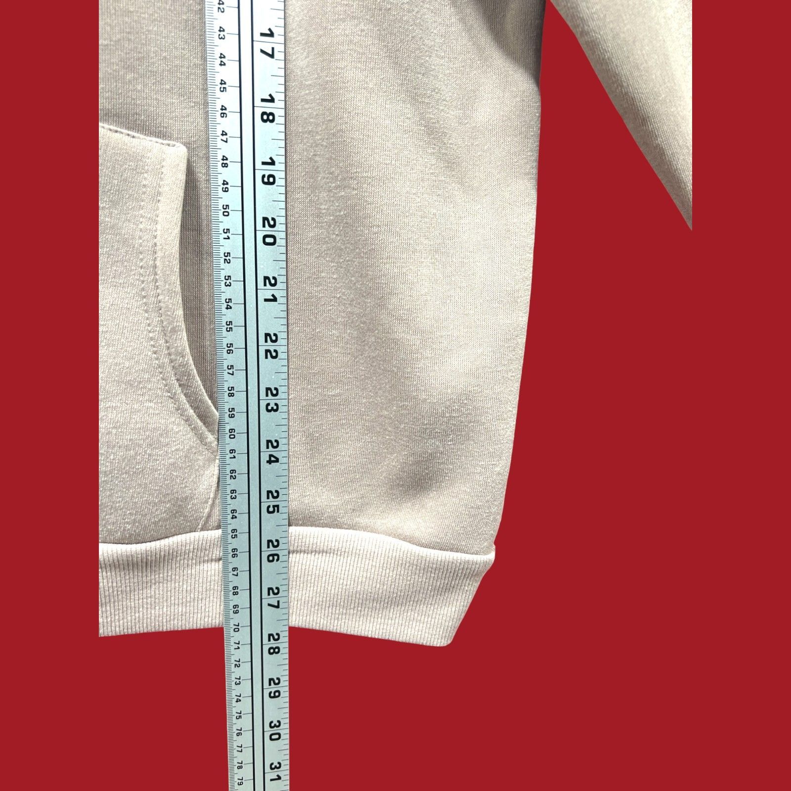Other Rue 24 - Women's Long Sleeve Hooded Sweatshirt - Brown - Ext Size XL / US 12-14 / IT 48-50 - 5 Thumbnail