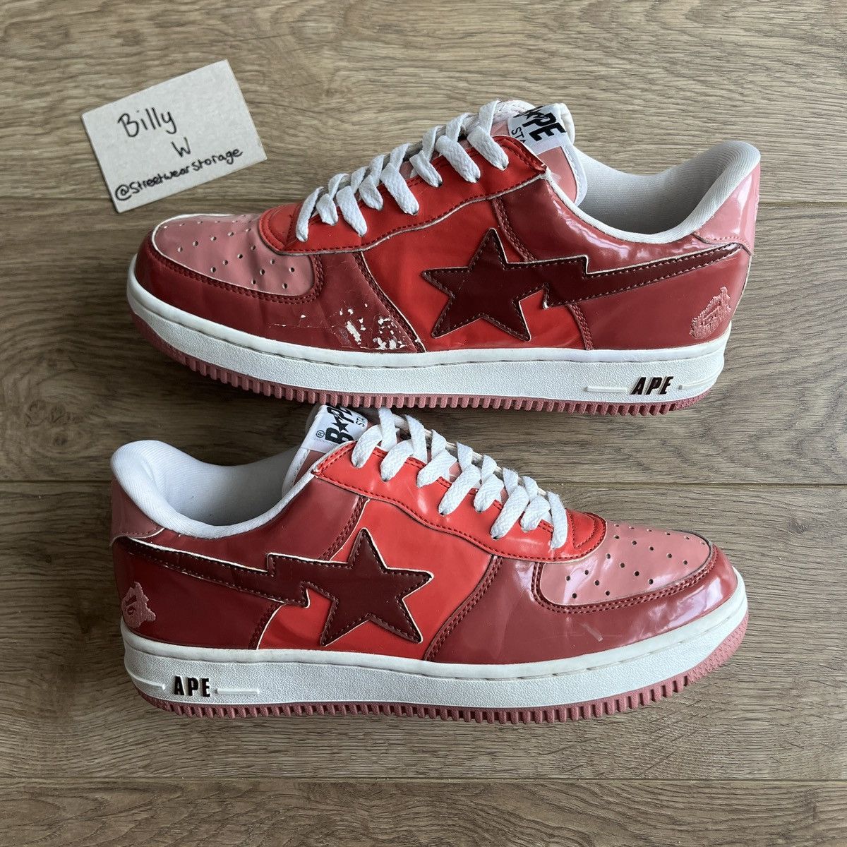 image of Bapesta Shoes in Red, Men's (Size 10)