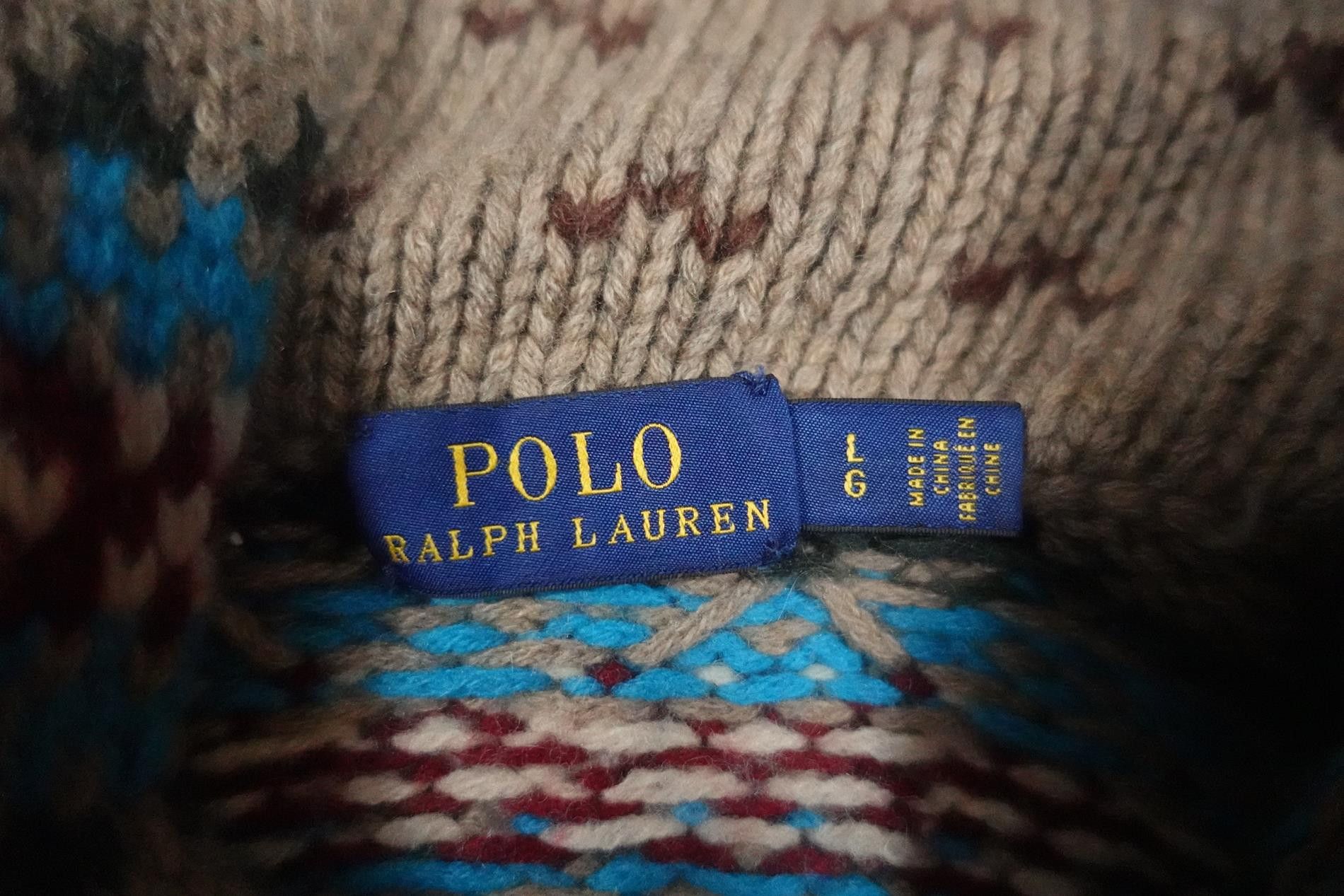 Polo Ralph Lauren Polo Ralph Lauren Cardigan Sweater Fair Isle Knit Merino L Size L / US 10 / IT 46 - 2 Thumbnail