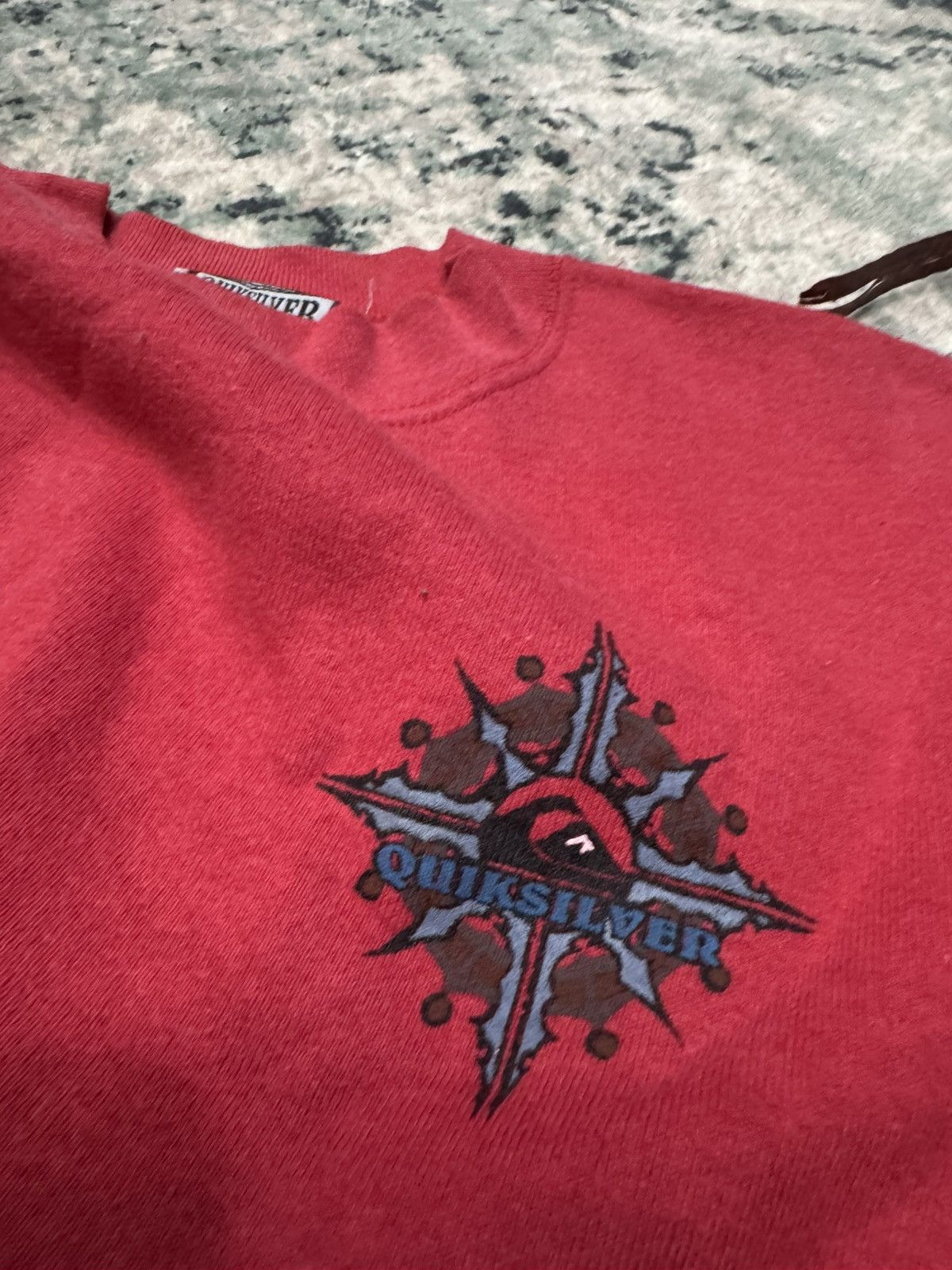Quiksilver TRUE VINTAGE 1990s QUIKSILVER BIG PRINT SWEATSHIRT CREWNECK Size US M / EU 48-50 / 2 - 3 Thumbnail