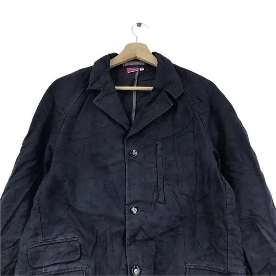 Japanese Brand Vtg KEMPEL FIVE FOXES Indigo Minimalist Trench Coat Parka Size US M / EU 48-50 / 2 - 2 Thumbnail