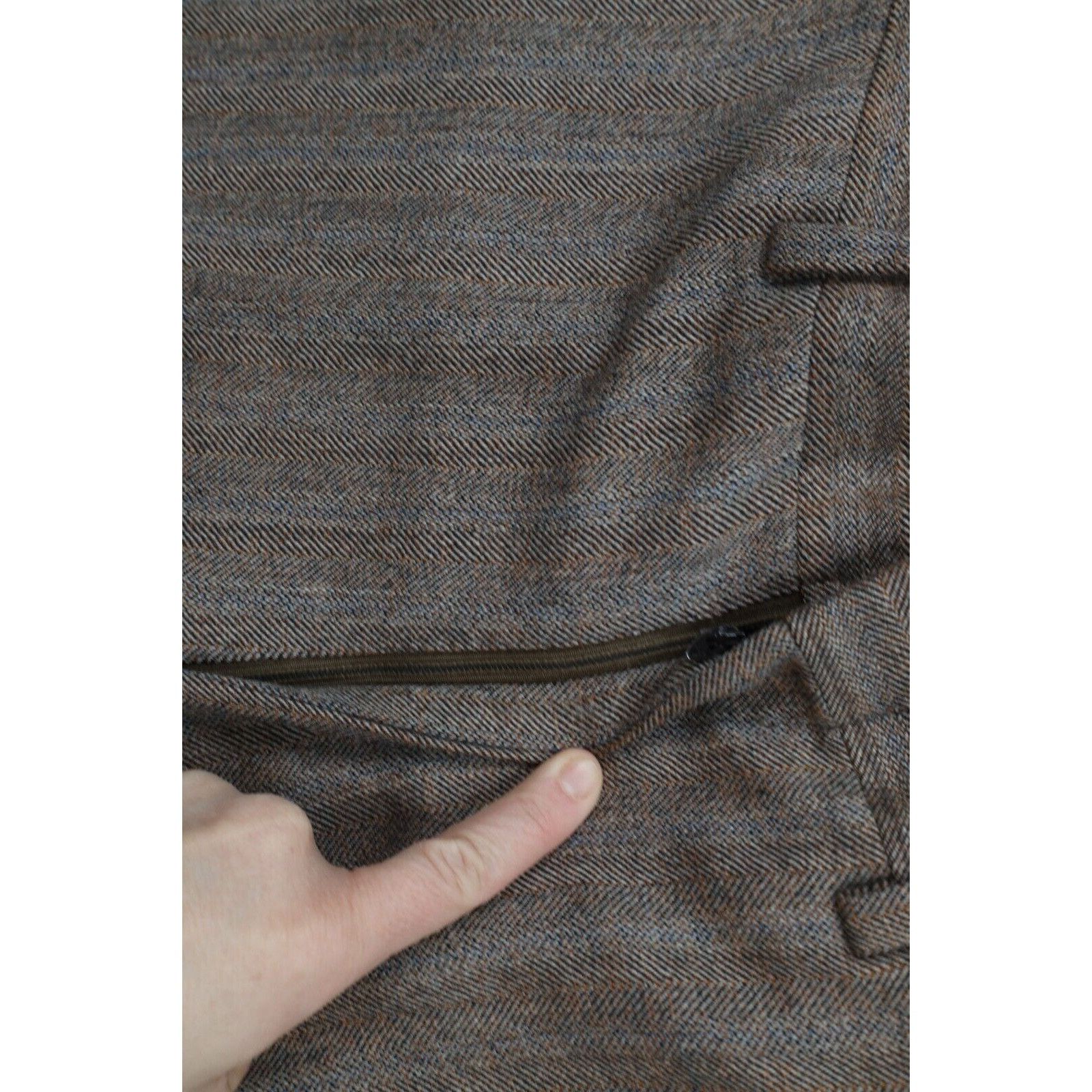Vintage Vintage 70s 2 Piece Wool Wedding Suit Bell Bottoms Size 40R - 14 Thumbnail