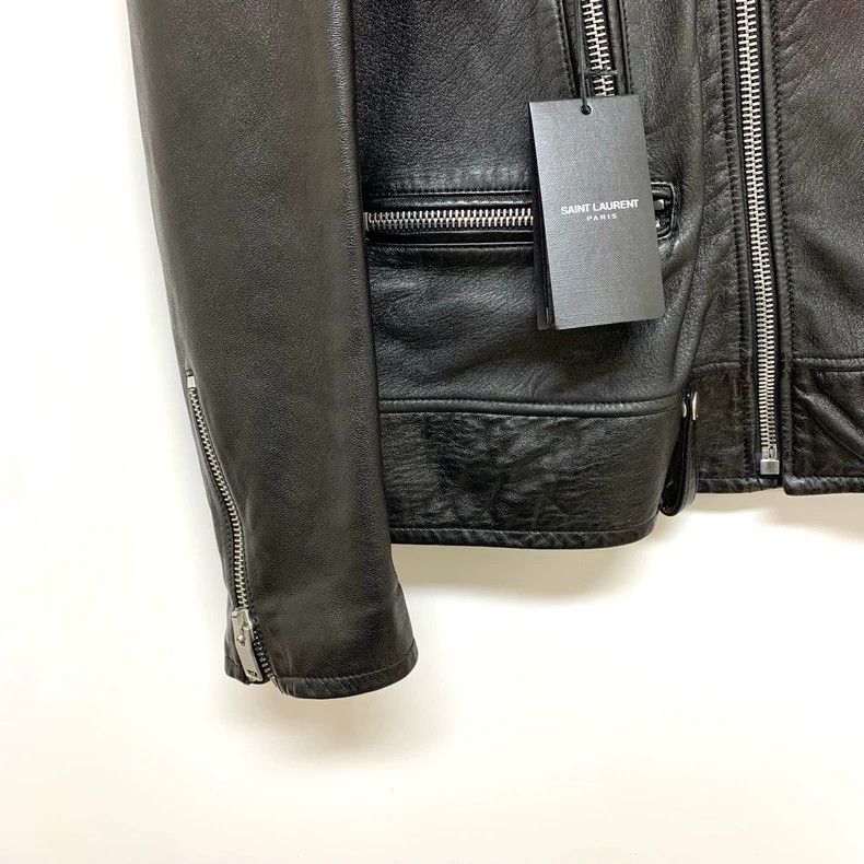 Saint Laurent Paris Saint Laurent Paris Leather motorcycle jacket 2505-Nextarro Size US M / EU 48-50 / 2 - 5 Thumbnail
