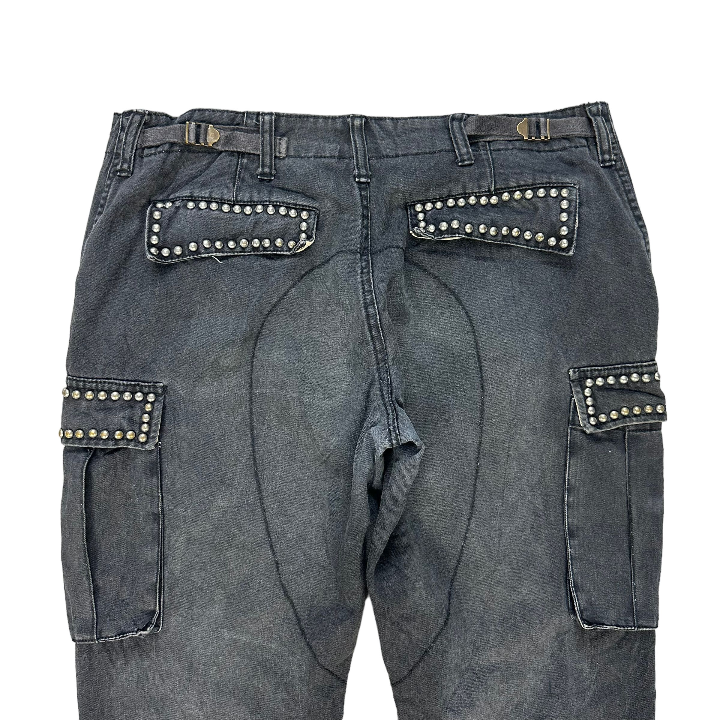Japanese Brand POWER TO THE PEOPLE STUDDED CARGO PANT #8087-201 Size US 33 - 12 Thumbnail