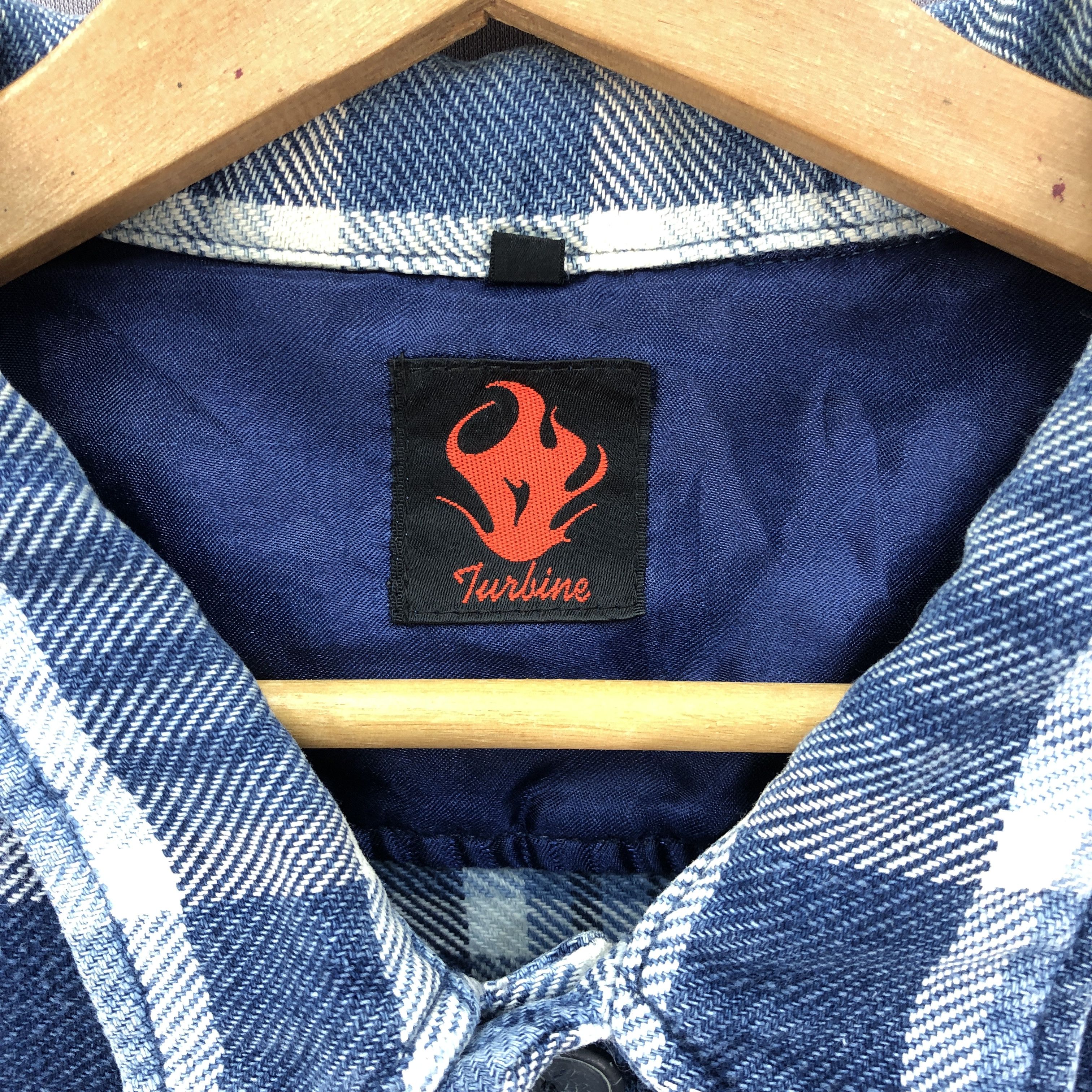Japanese Brand × Seditionaries × Vintage Vintage Turbine Japanese Blue Checkered Chore Jacket Size US XL / EU 56 / 4 - 5 Thumbnail