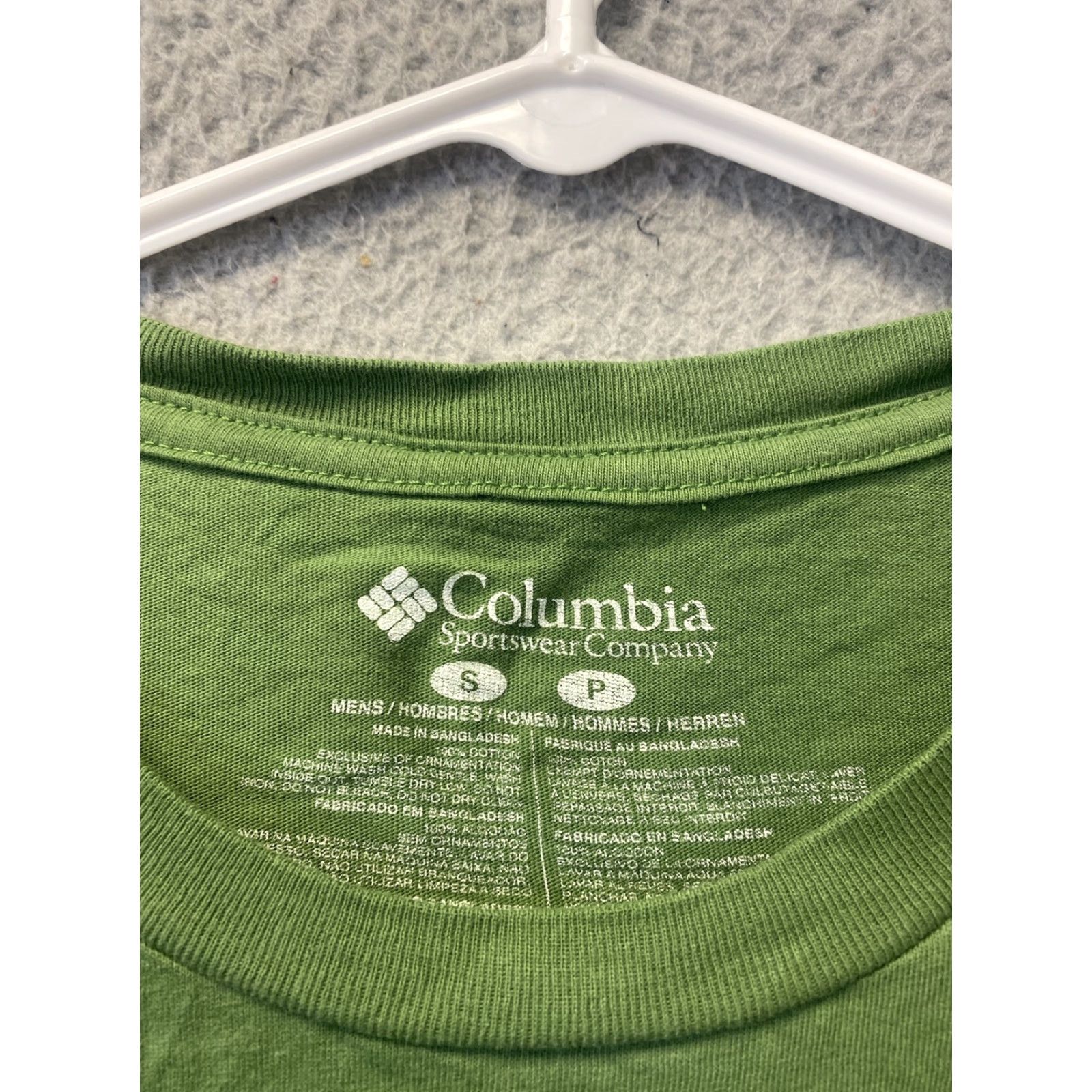 Vintage Columbia Men's T-Shirt Small Green Summer Outdoor Logo Cotton Crew Neck Size US S / EU 44-46 / 1 - 4 Thumbnail