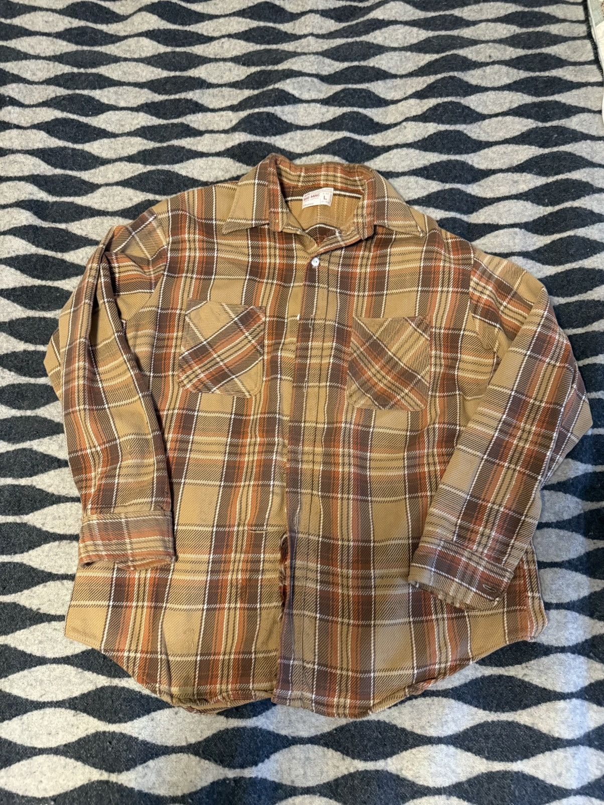 Big Mac flannel orange 70s
