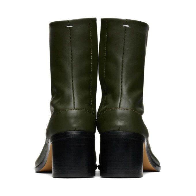 Maison Margiela o1w1db11225 Tabi Ankle Boots in Green Size US 7 / IT 37 - 4 Thumbnail