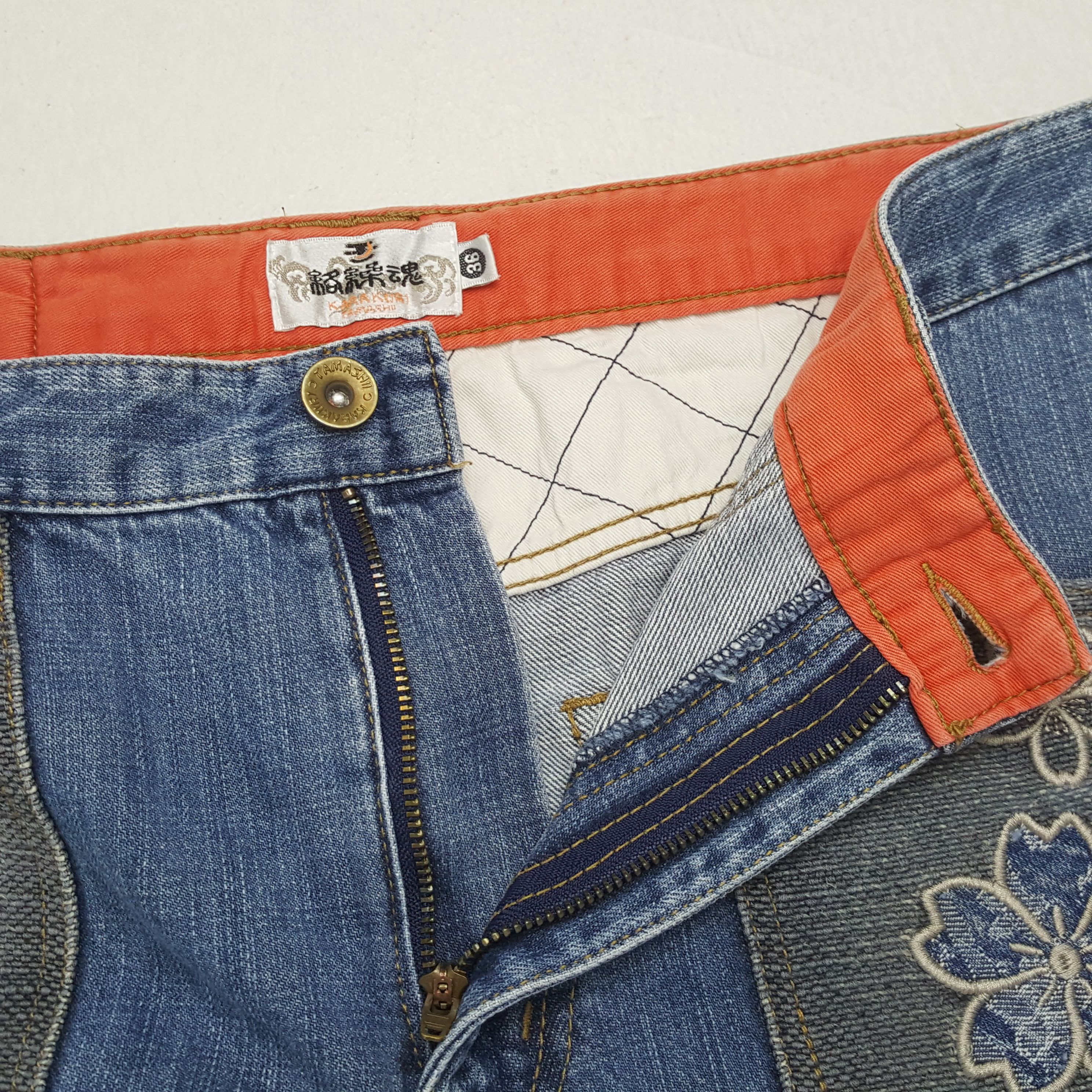 Japanese Brand × Vintage KARAKURI TAMASHI Fashion Japanese Brand Style Jeans Size US 33 - 12 Thumbnail