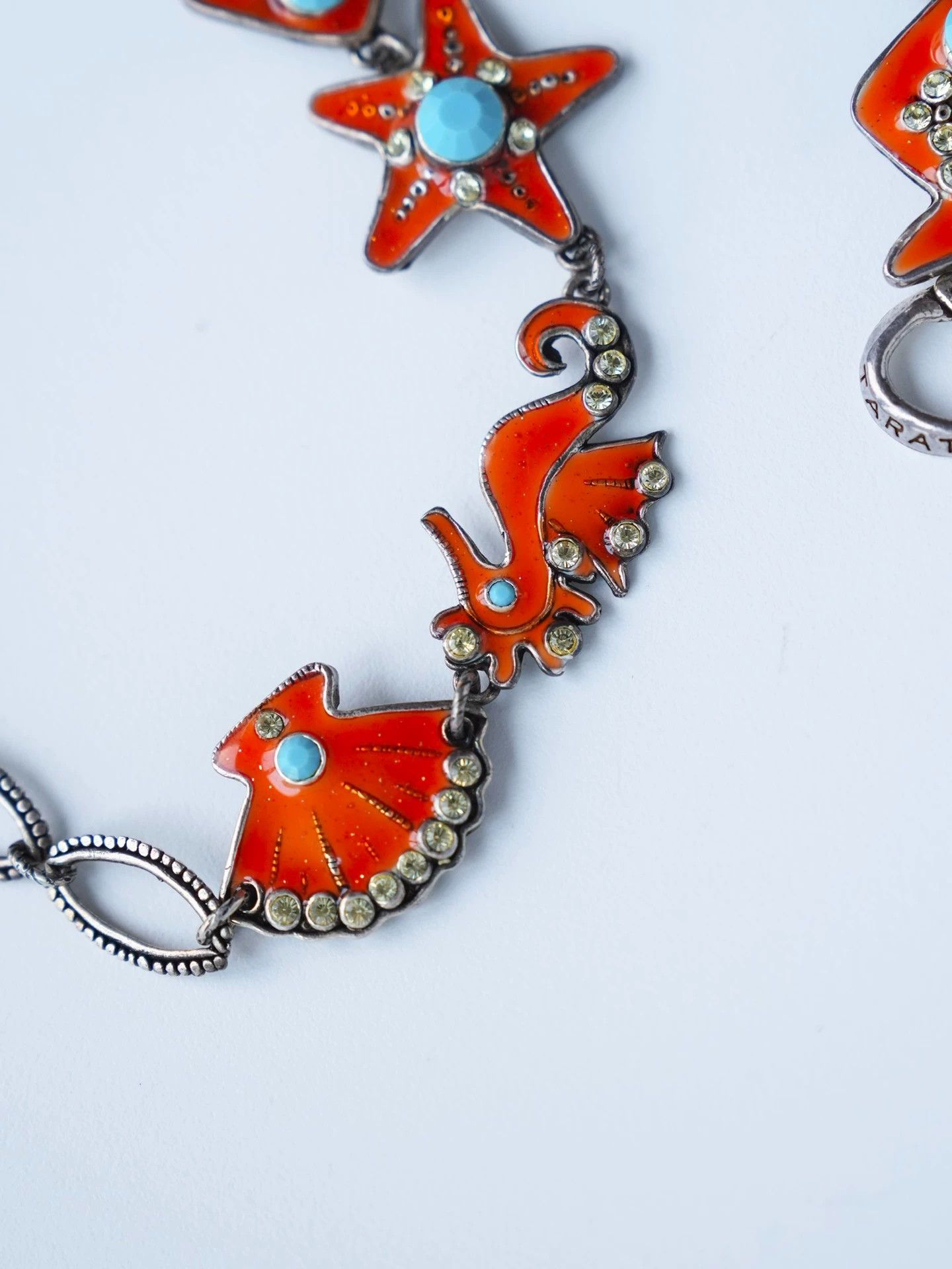 Other Taratata Ocean 4pc Enamel Rhinestone Jewelry Set Orange Size ONE SIZE - 9 Thumbnail