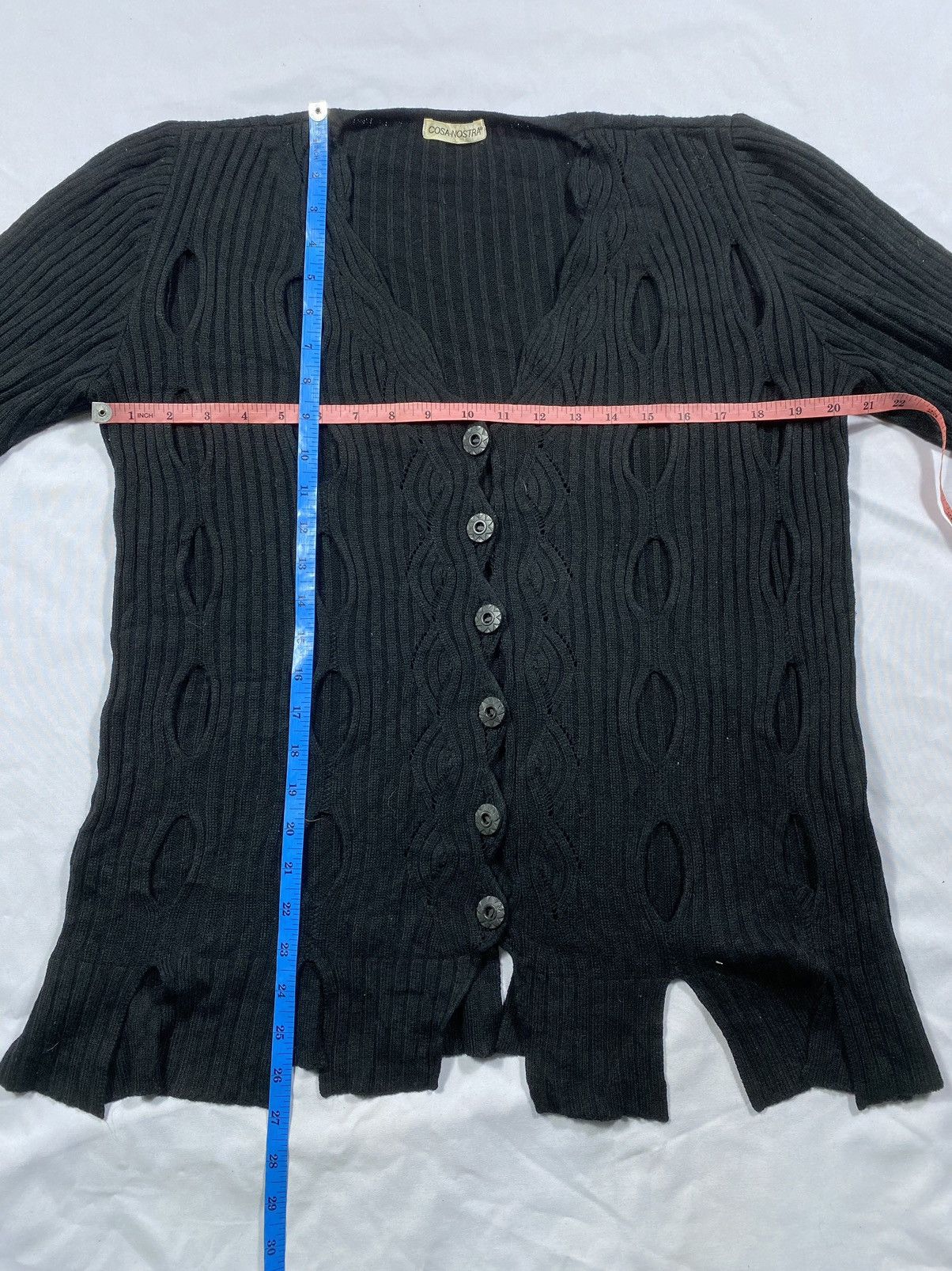 Beauty Beast × Hysteric Glamour × Japanese Brand Japanese Brand Distressed Costa Nostra Knitwear Cobain Style Size US M / EU 48-50 / 2 - 8 Thumbnail