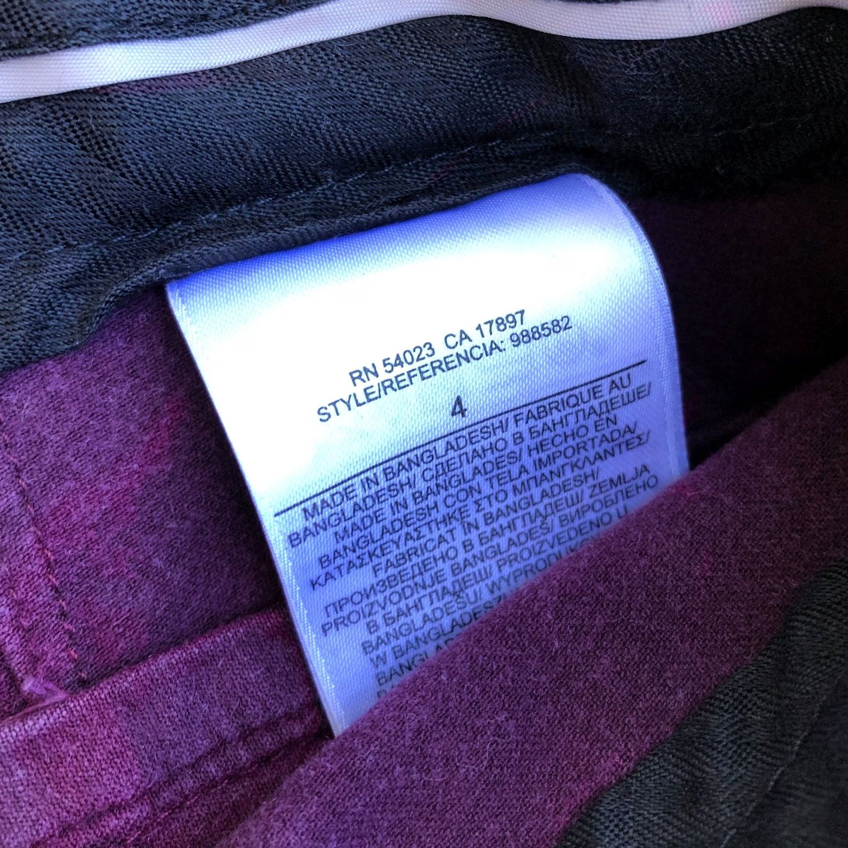 Banana Republic Banana Republic Sloan Fit Pants Women's 4 Purple Slacks Business Chino Pockets Inseam 25" XS? Size 27" / US 4 / IT 40 - 5 Thumbnail