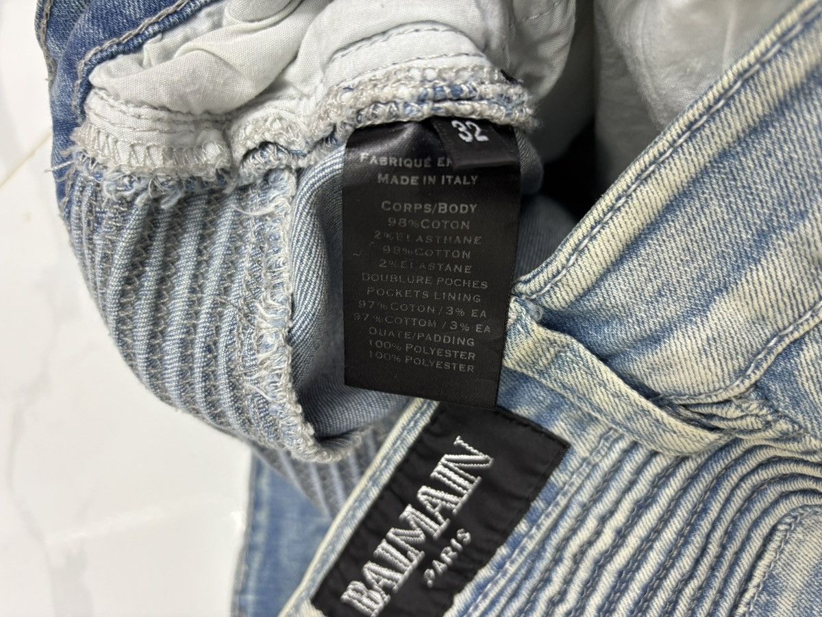 Other BALMAIN BIKER DENIM ZIPPER DISTRESSED DENIM JEANS Size US 32 / EU 48 - 11 Thumbnail